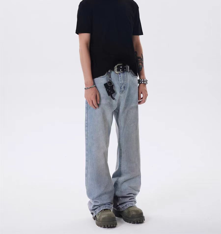 Japanese Brand × Jean High street vintage washed distressed flared casual jeans Size US 34 / EU 50 - 4 Thumbnail