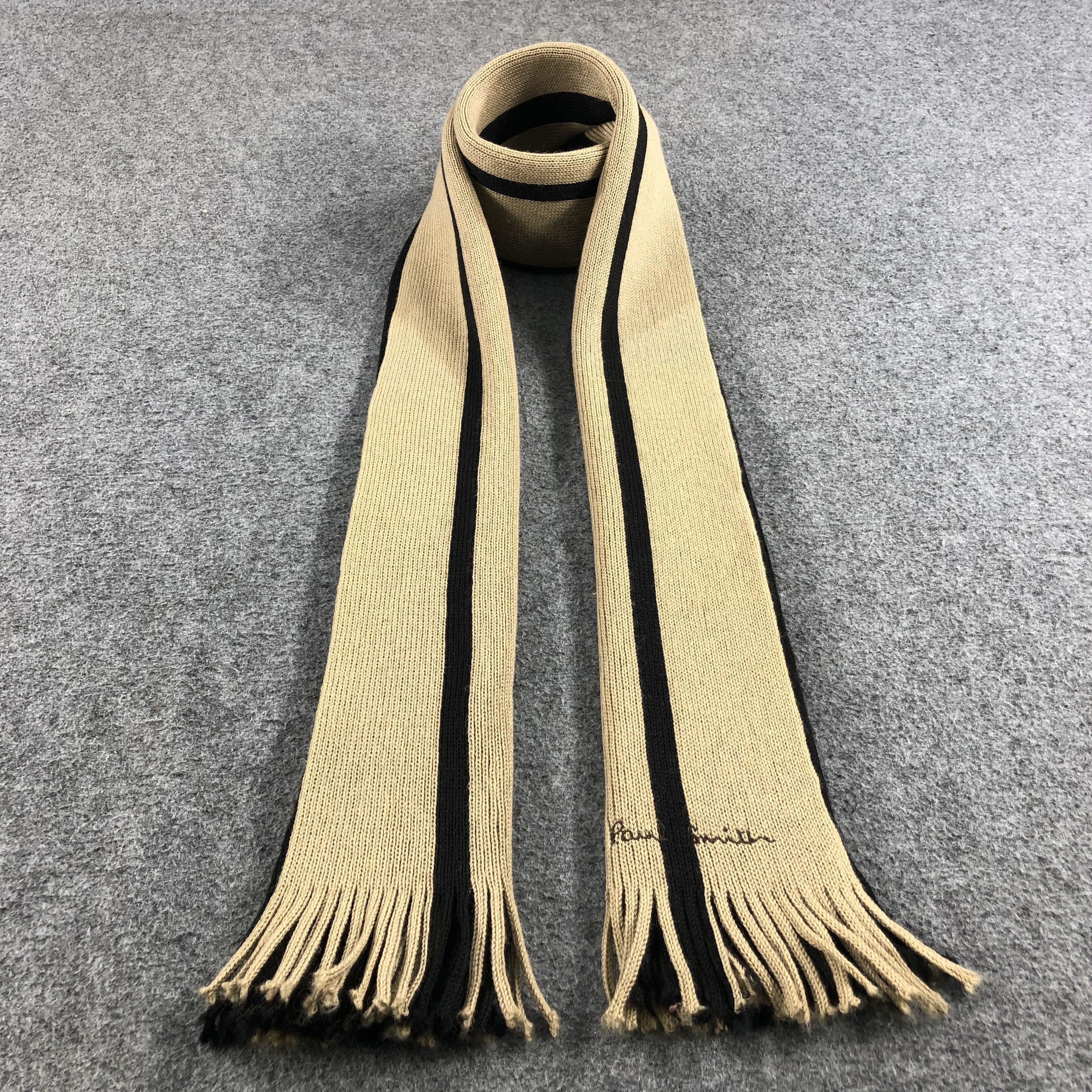 Paul Smith Paul Smith Striped Knit Wool Scarf Muffler V670 Size ONE SIZE - 1 Thumbnail