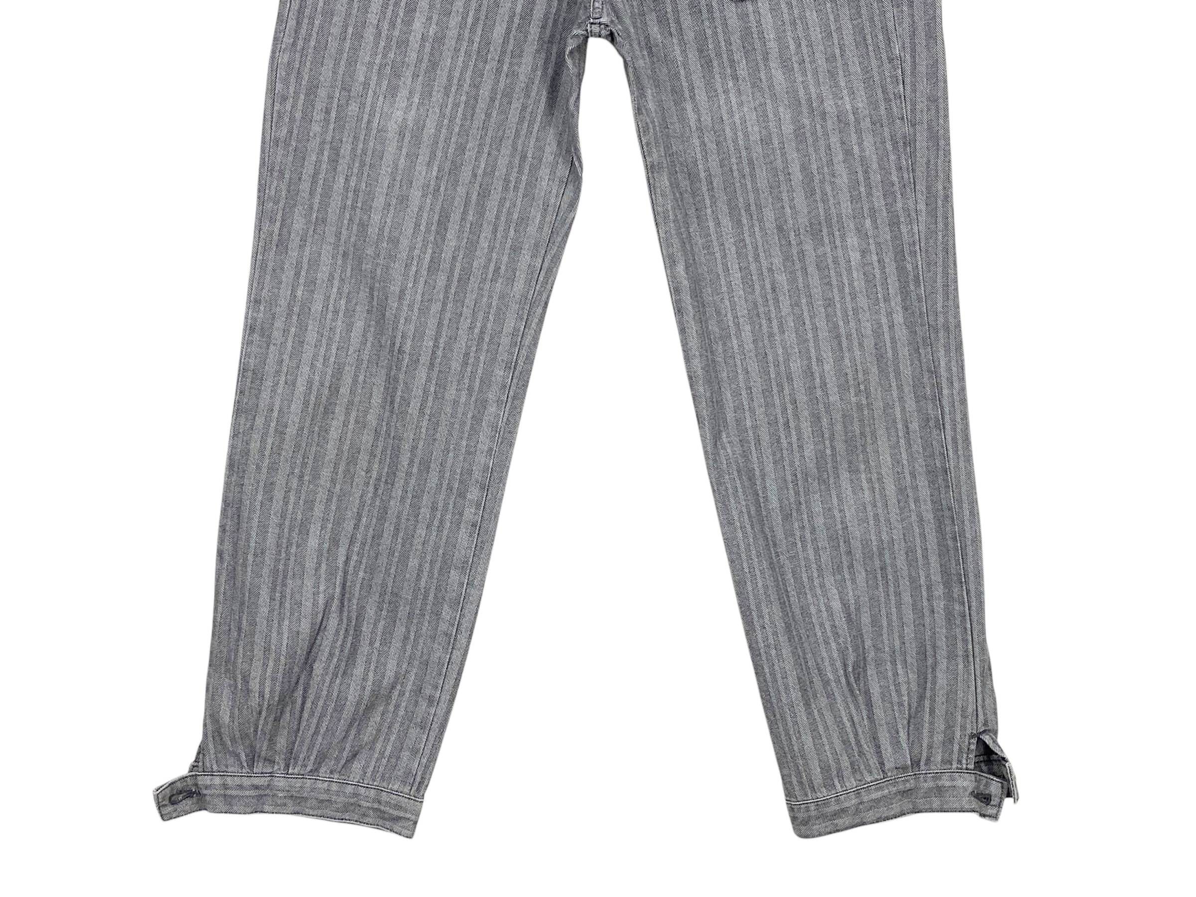 Japanese Brand Et Boite Pants Stripes Designer Pants Size 27" / US 4 / IT 40 - 5 Thumbnail