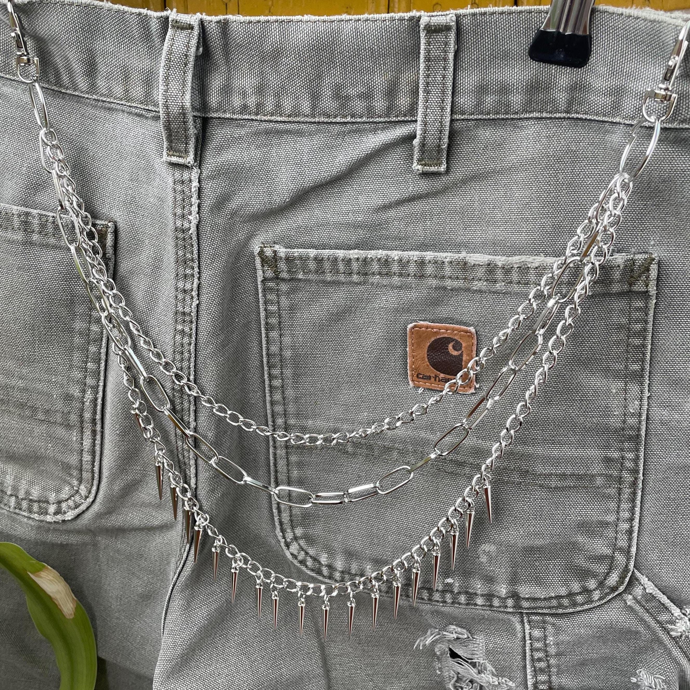Other Pants Chain with spike gothic punk grunge alt y2k emo Size ONE SIZE - 4 Thumbnail