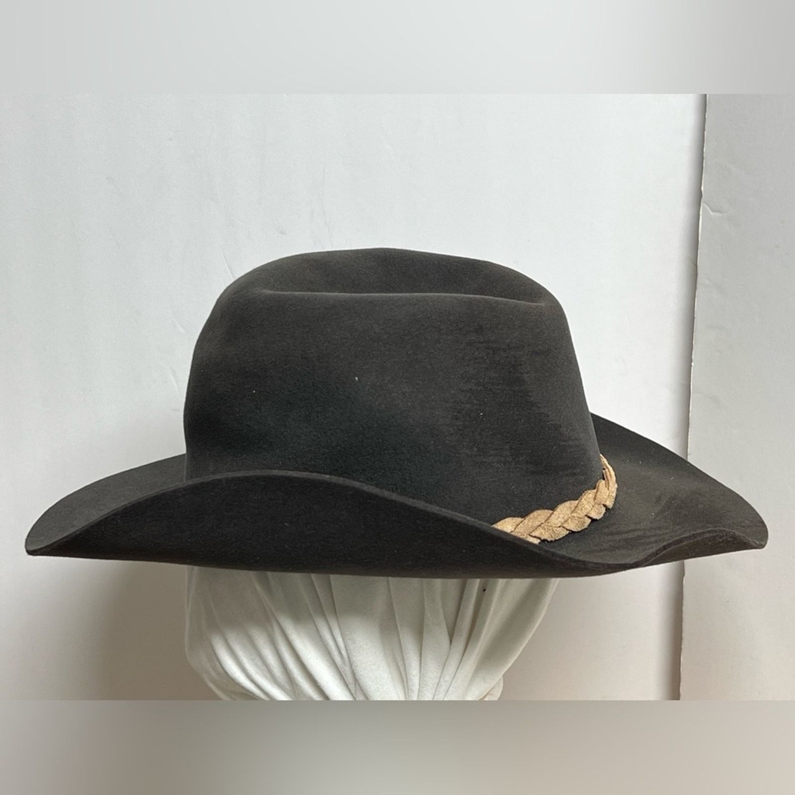 Vintage McCracken Western Cowboy Hat Fur Felt Made Australia Akubra Size ONE SIZE - 5 Thumbnail