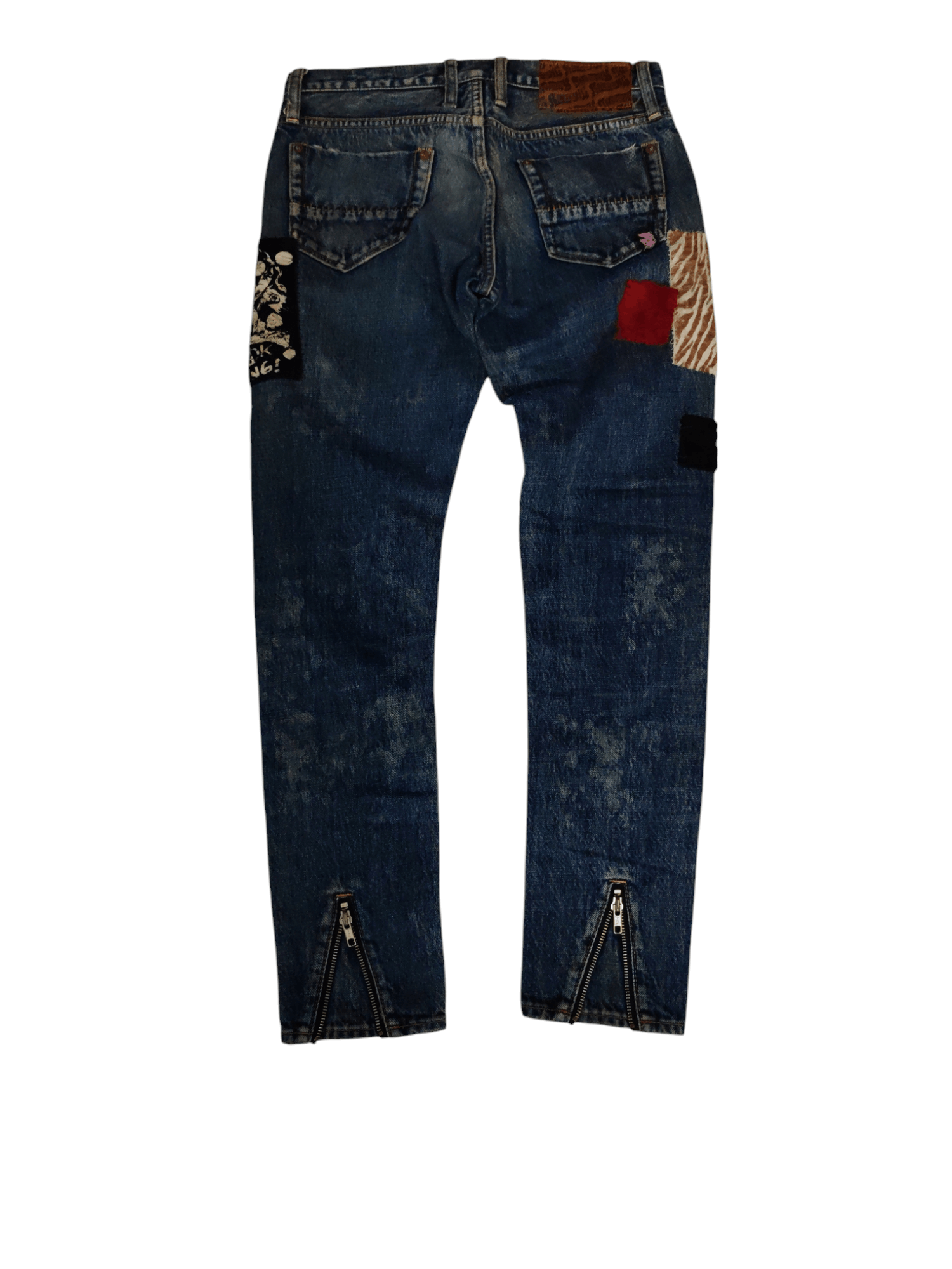 If Six Was Nine RNA Inc Distressed Denim Jean Seditionaries Patchwork Rare Size US 28 / EU 44 - 2 Thumbnail