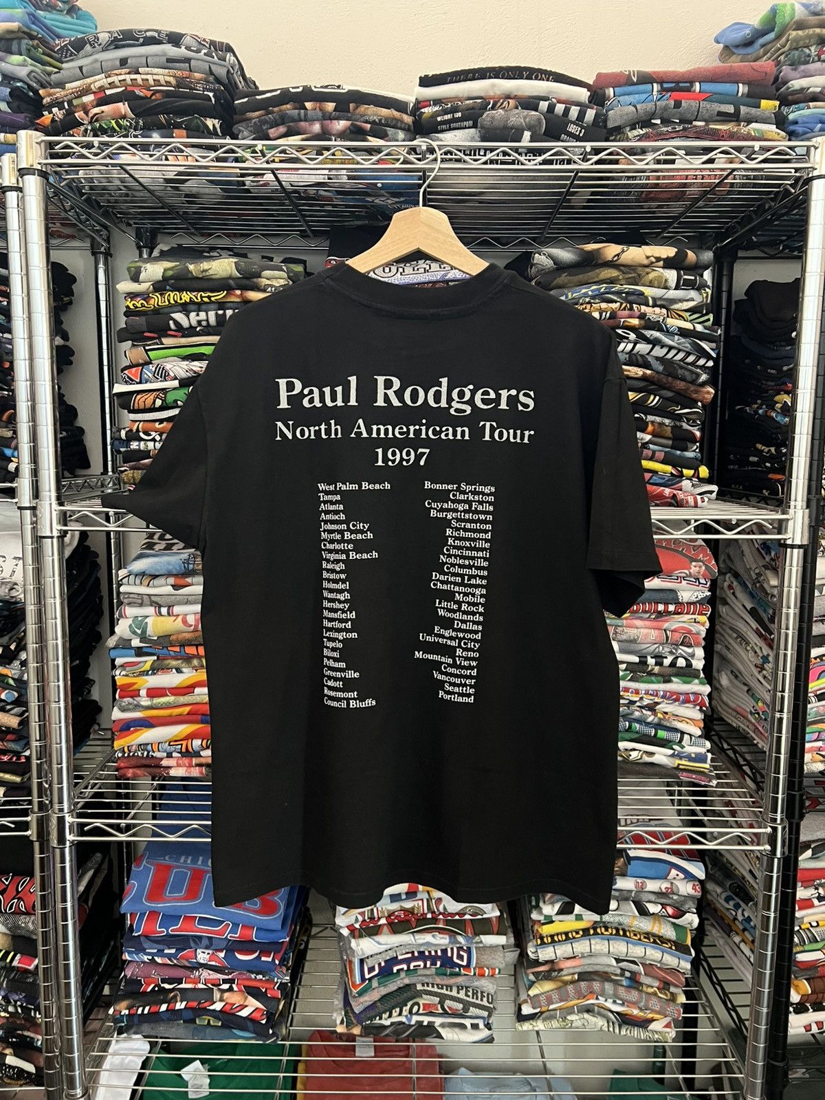 Band Tees 1997 Paul Rodgers Now North American Tour Tee Size US L / EU 52-54 / 3 - 2 Thumbnail