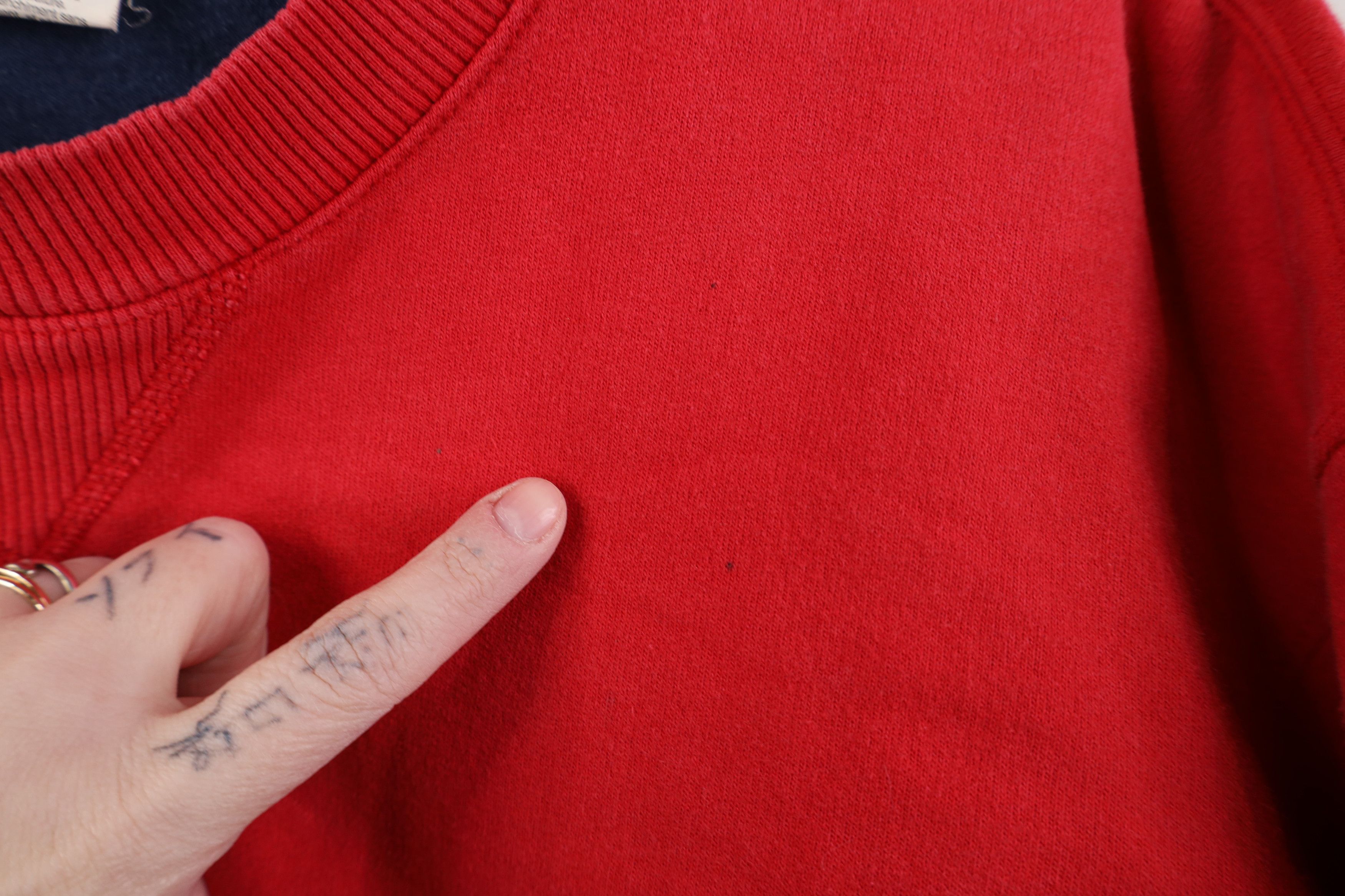 Champion Vintage 90s Y2K Champion Distressed Crewneck Sweatshirt Red Size US M / EU 48-50 / 2 - 5 Thumbnail