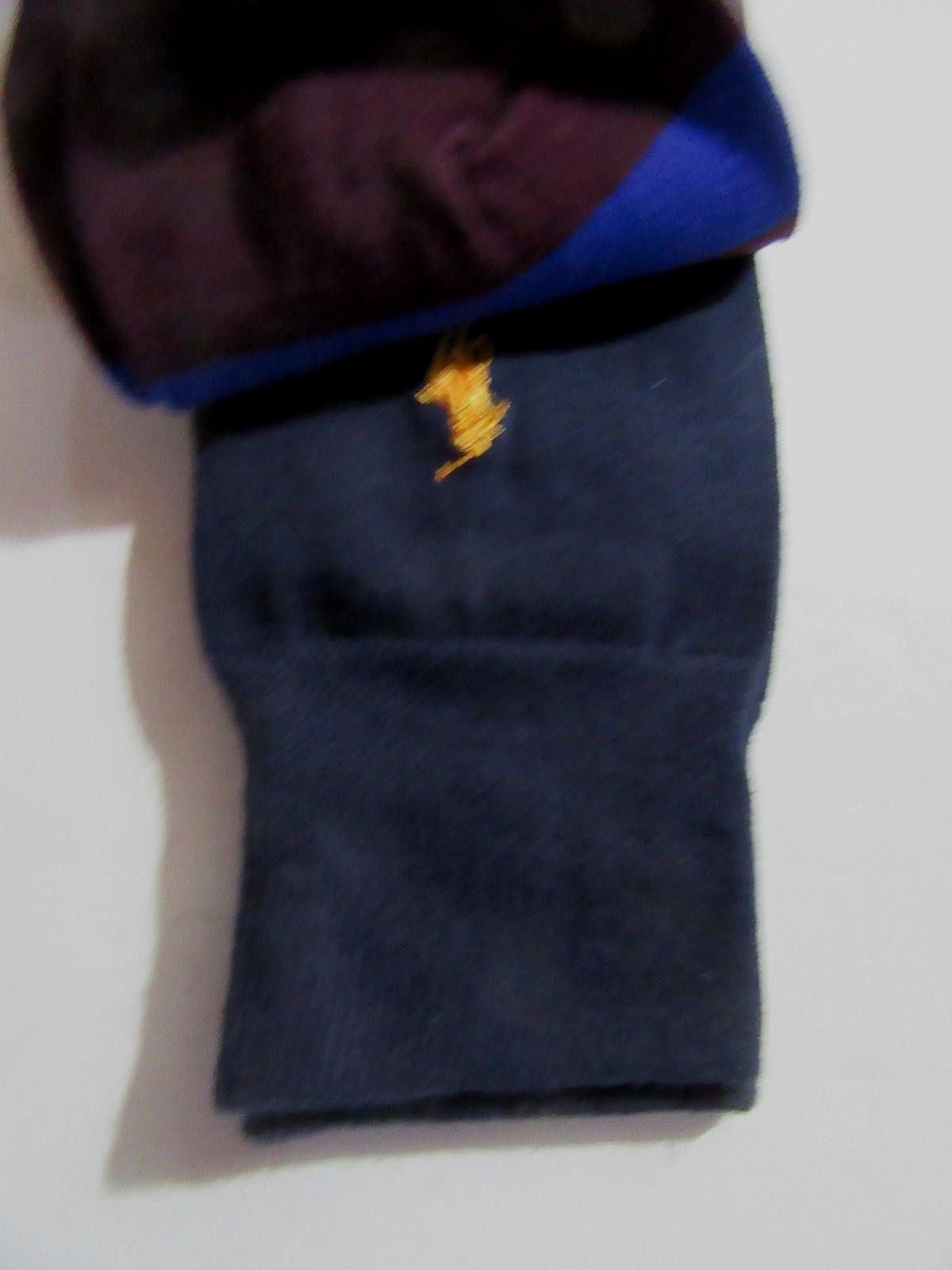 Polo Ralph Lauren Polo Ralph Lauren Mens Trouser Dress Socks Bordeaux Striped Size ONE SIZE - 3 Thumbnail
