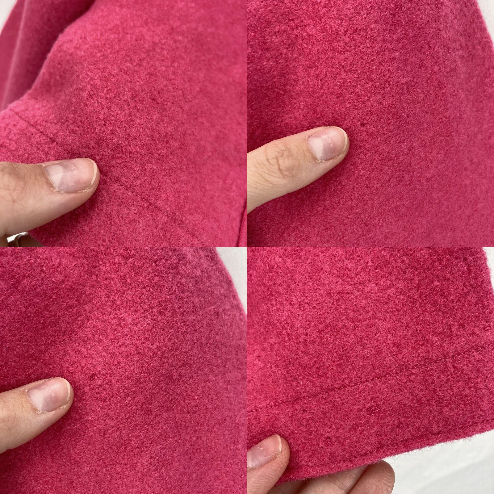 Eileen Fisher Eileen Fisher Blazer Womens Medium Pink Wool Nylon Knit Shawl Collar Button Coat Short Jacket Size M / US 6-8 / IT 42-44 - 9 Thumbnail