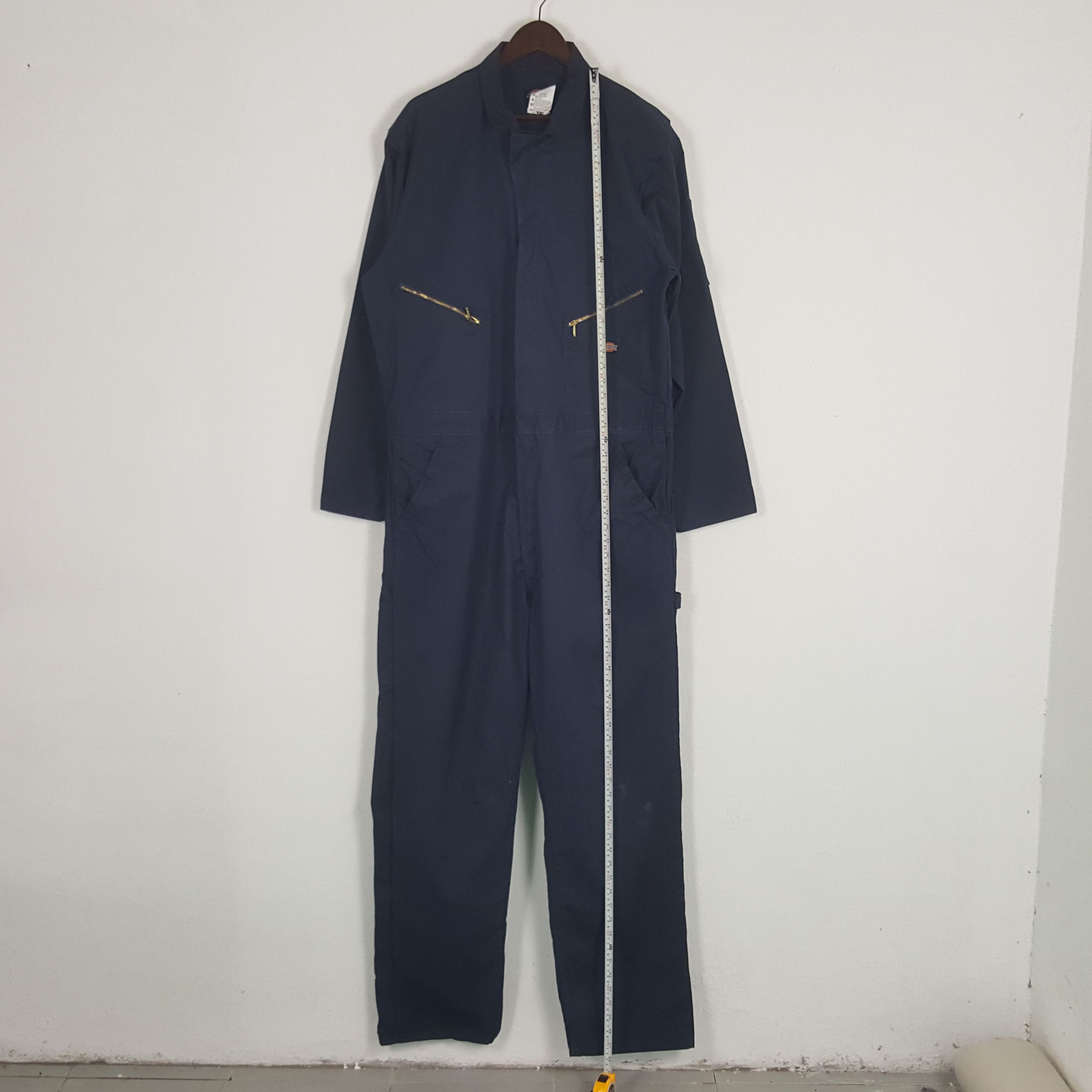 Dickies × Japanese Brand × Vintage Vintage Dickies Custom Skull Logo Coverall Jacket Size US XL / EU 56 / 4 - 4 Thumbnail