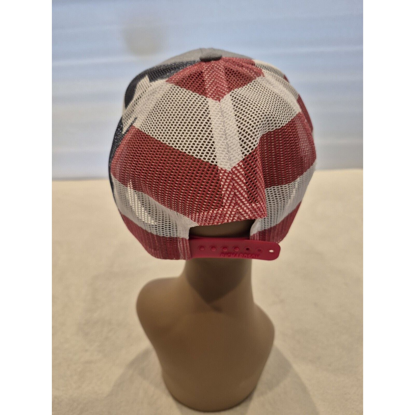 Richardson Premium Skull and USA Flag Richardson Trucker Snapback Mesh Size ONE SIZE - 14 Thumbnail