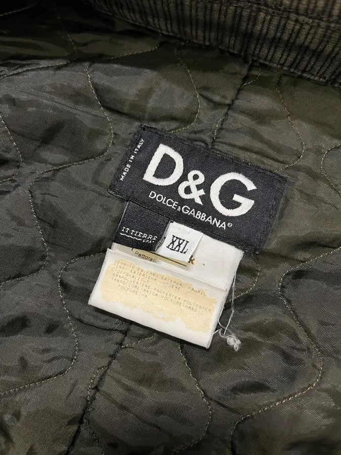 Dolce & Gabbana AW2003 Dolce & Gabbana Grey Corduroy & Green Jacket Size US L / EU 52-54 / 3 - 11 Thumbnail