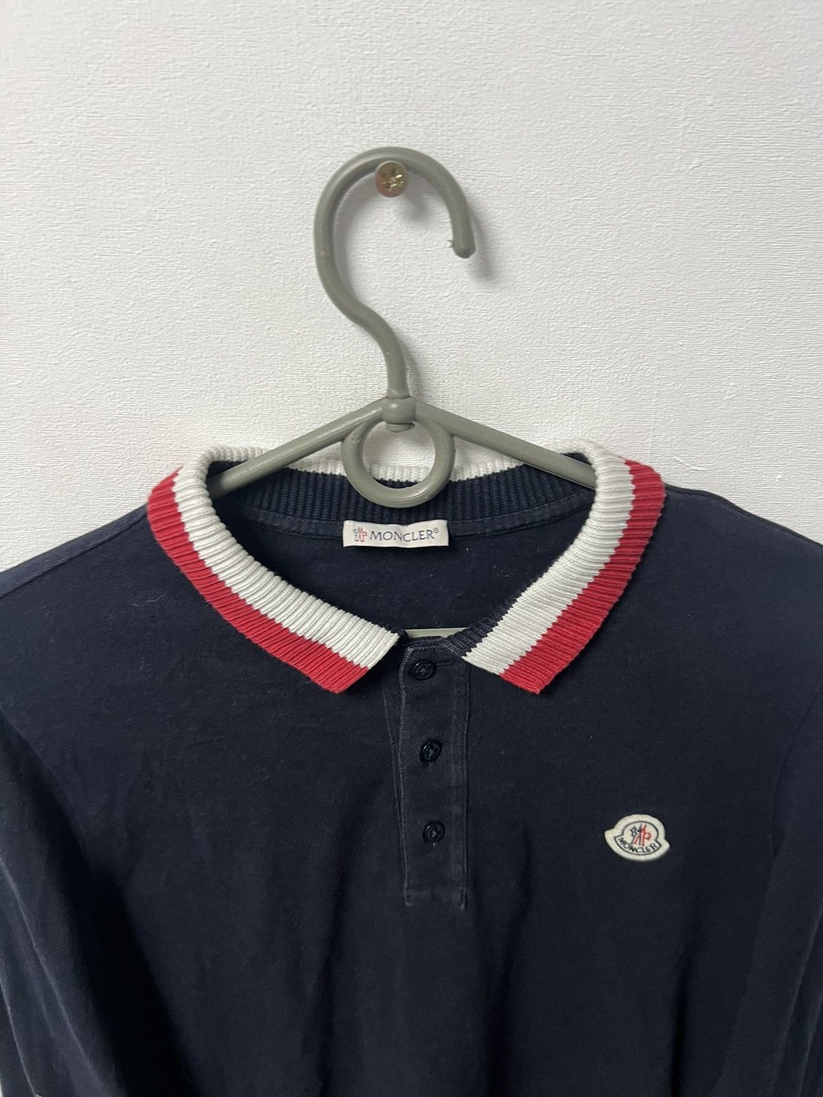 Moncler Moncler Long Sleeve Polo T Shirt Size US S / EU 44-46 / 1 - 3 Thumbnail