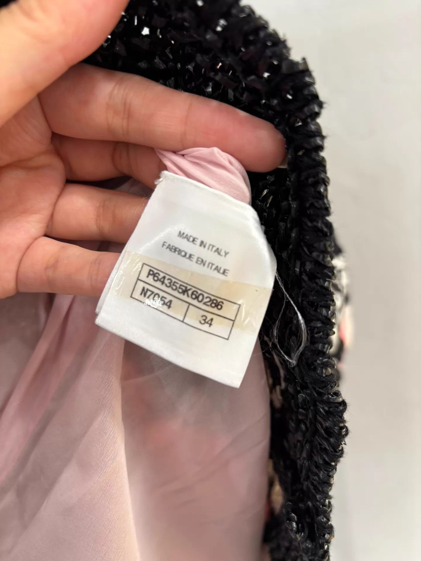 Chanel Chanel 20S Striped Black-Pink Ombre Knit Skirt 34 Unused Size 25" / US 0 / IT 36 - 4 Thumbnail