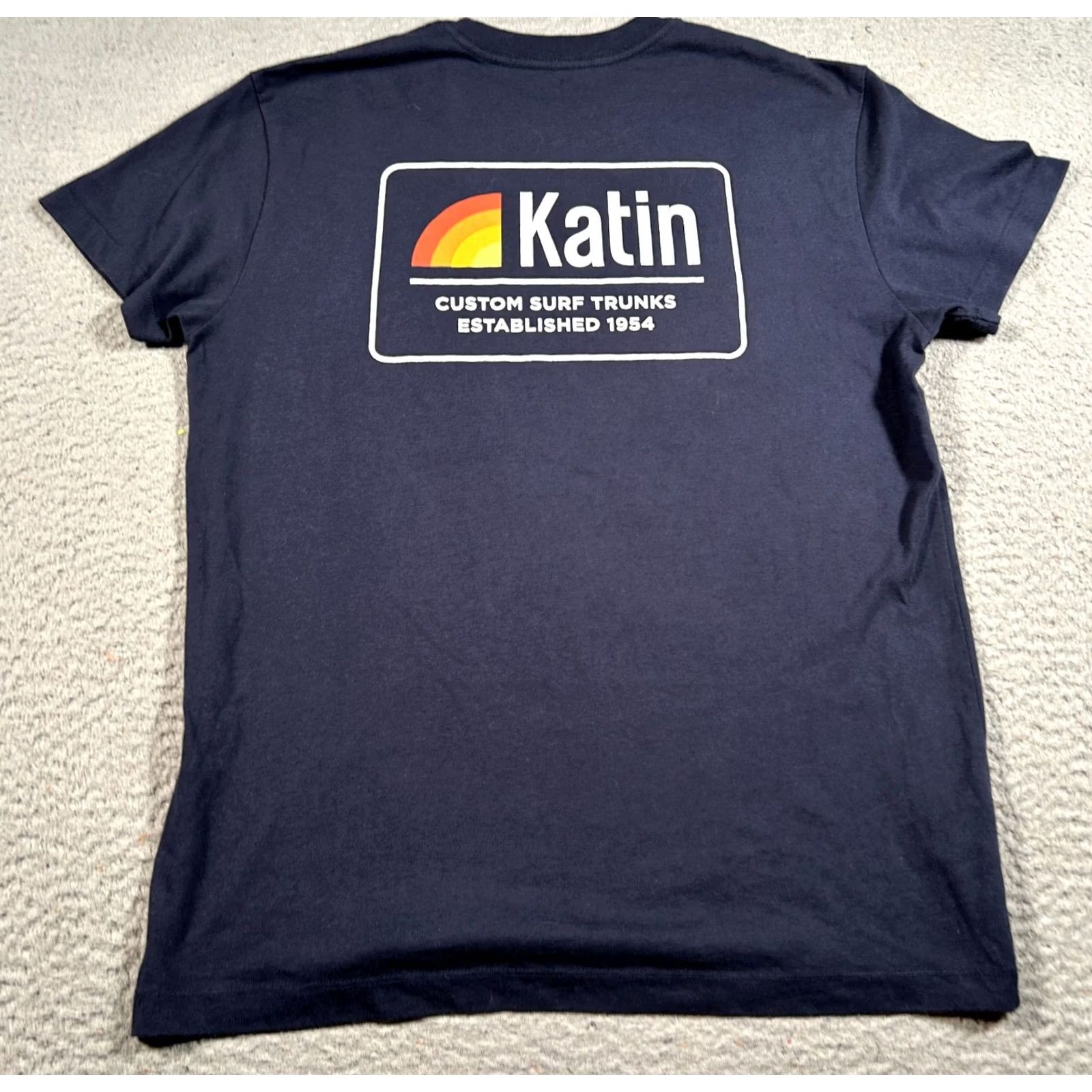 Katin Katin Country Tee Shirt Mens Small Blue Graphic Surf Trunks Casual Wear Size US S / EU 44-46 / 1 - 2 Thumbnail