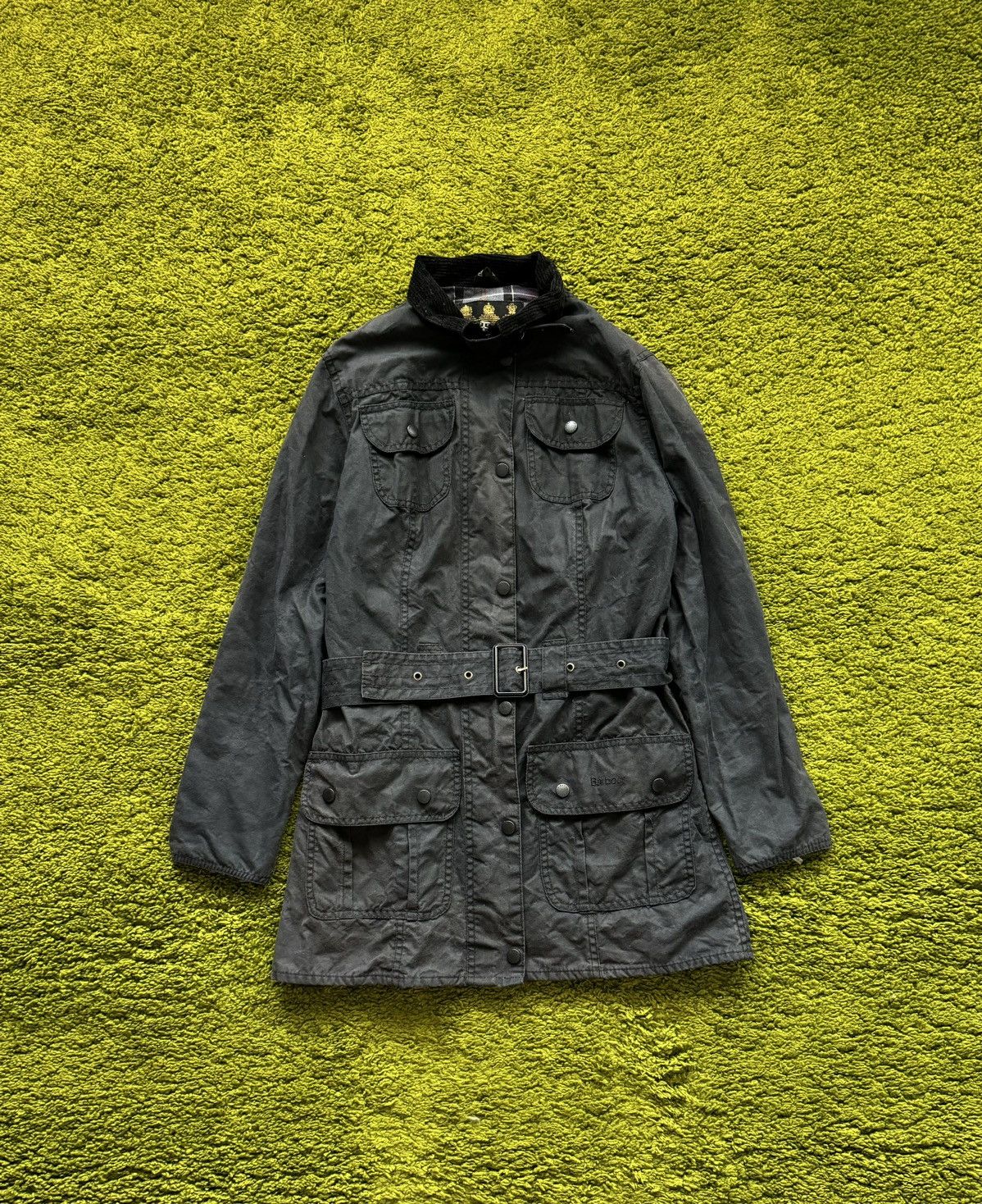 Barbour × Designer Barbour waxed belted jacket Size M / US 6-8 / IT 42-44 - 1 Thumbnail