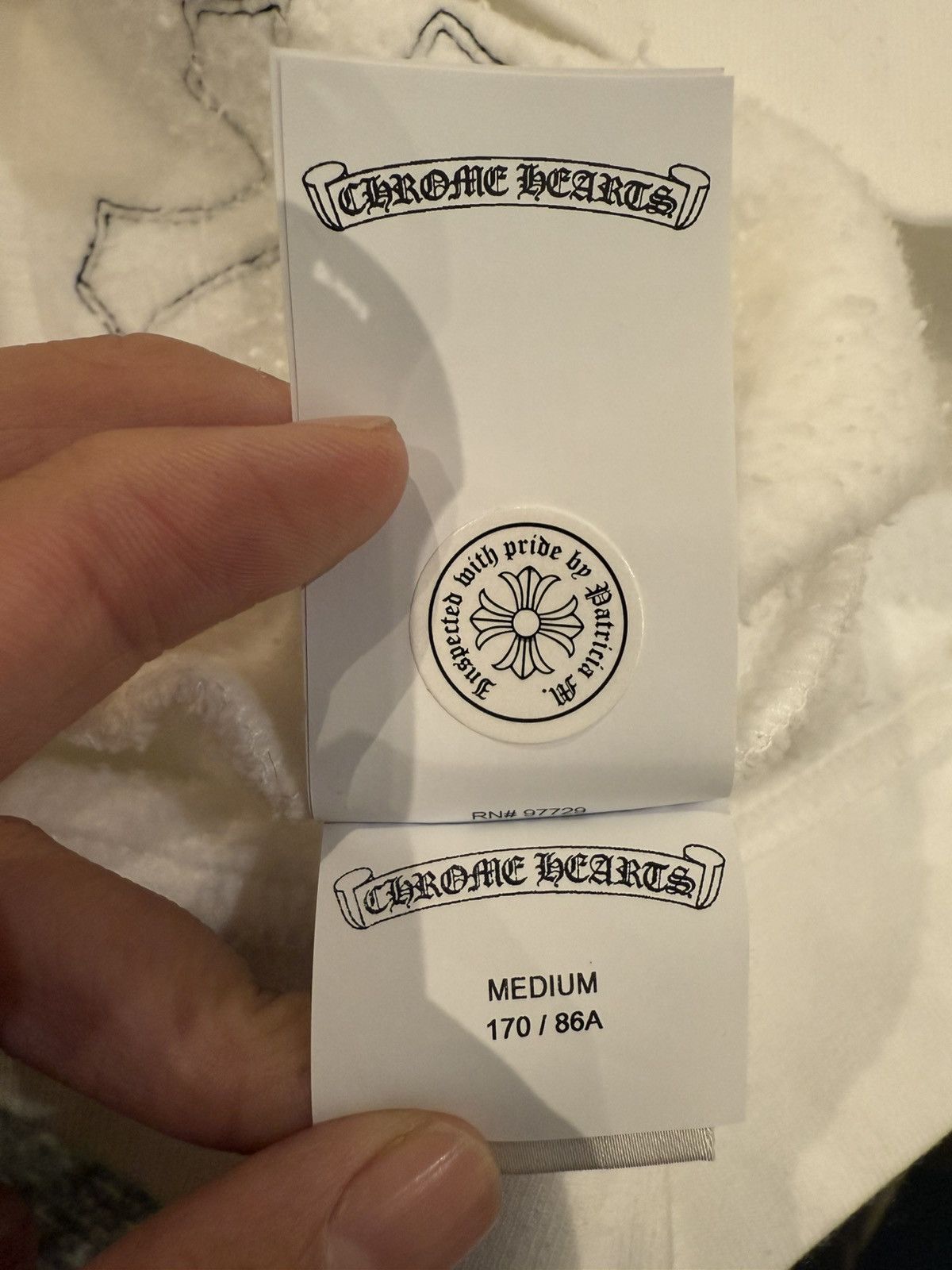 Chrome Hearts 🔥Chrome Hearts White Leopard Cross Patches Crewneck🔥 Size US M / EU 48-50 / 2 - 8 Thumbnail