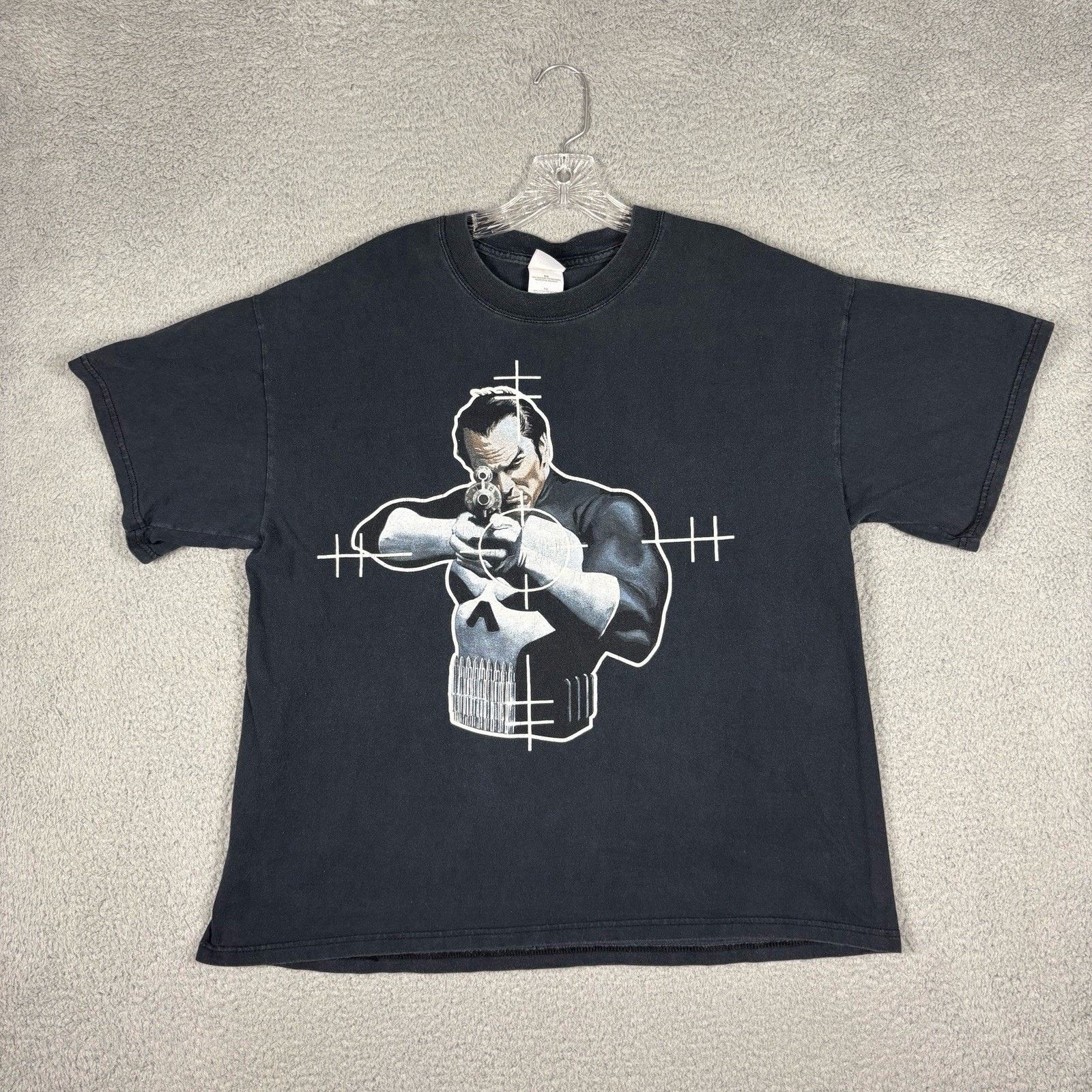 Gildan Vtg Y2K PUNISHER T-shirt Men’s XL Black 2001 Wizard World Size US XL / EU 56 / 4 - 8 Thumbnail