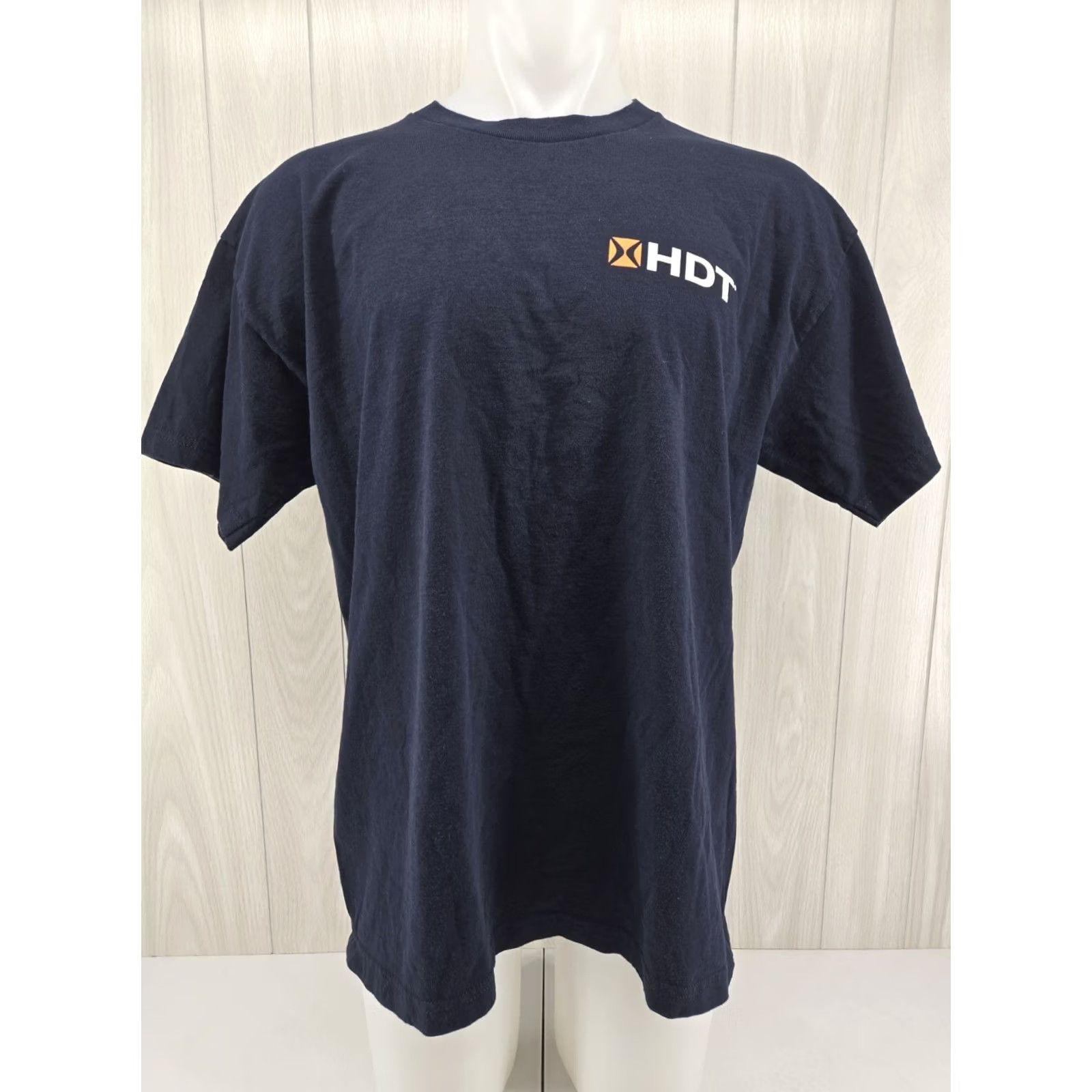 Vintage HDT Global T Shirt XL Blue Cotton Short Sleeve Men X-Large Size US XL / EU 56 / 4 - 2 Thumbnail