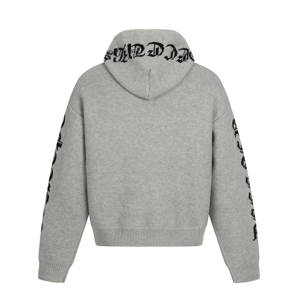 Vintage Men's retro letter zipper cross hooded sweater Size US M / EU 48-50 / 2 - 2 Thumbnail