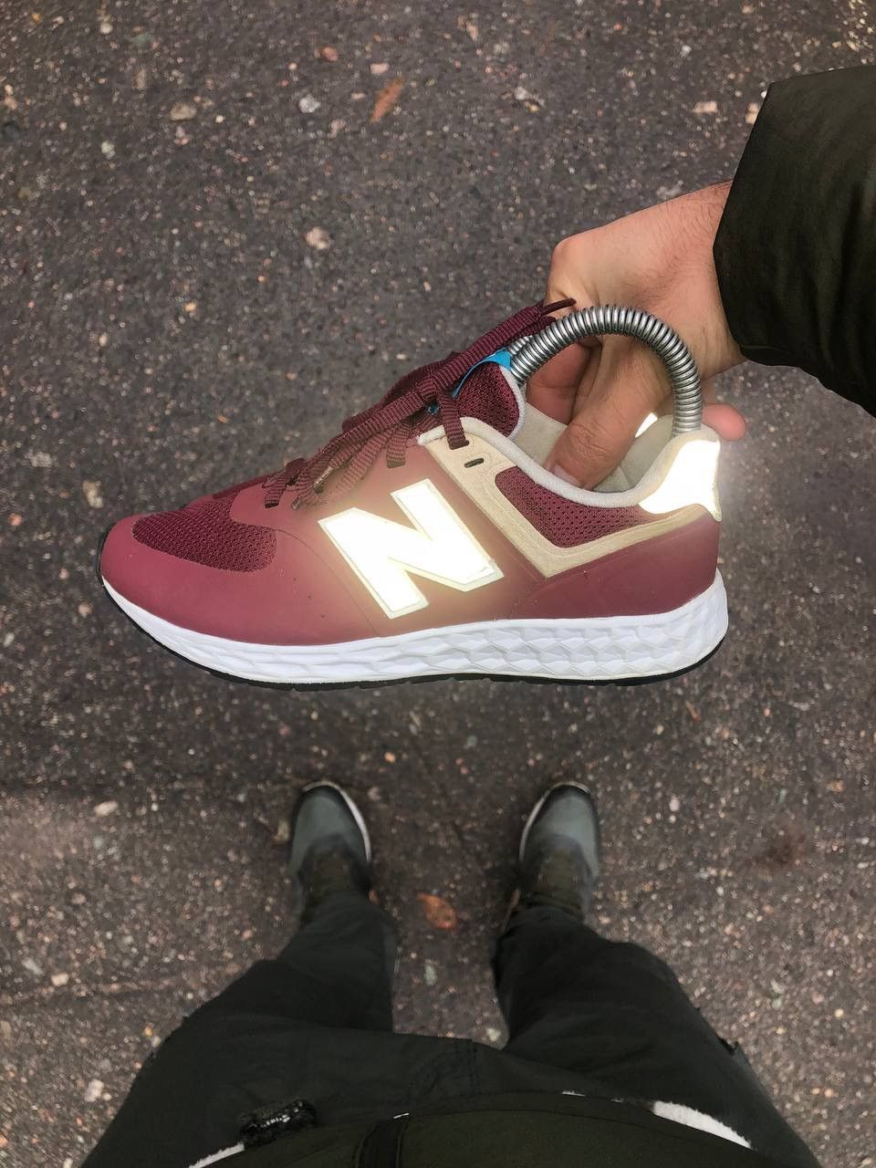 New Balance × Vintage VERY RARR NEW BALANCE 574 REFLECTIVE SNEAKERS JAPAN STYLE Size US 4.5 / IT 34.5 - 10 Thumbnail