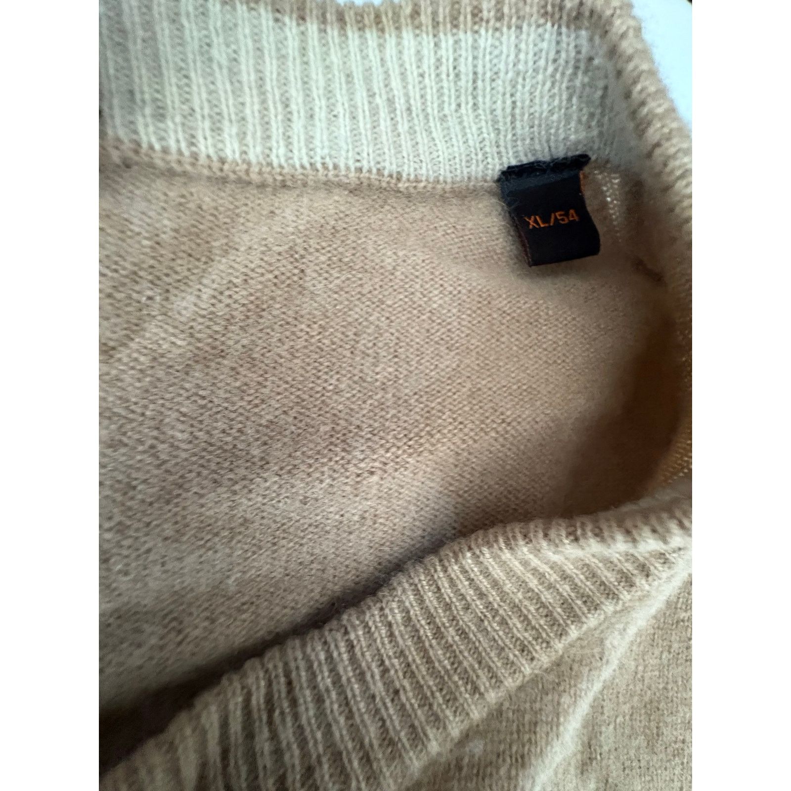 Raffi Raffi men’s cashmere Crewneck xl wool beige Size US XL / EU 56 / 4 - 3 Thumbnail