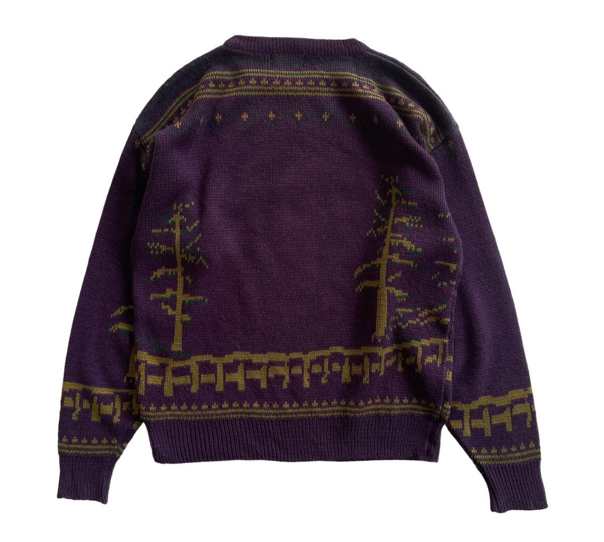 Japanese Brand Vintage 80s Luxury Printed Jumper Knitwear Size US L / EU 52-54 / 3 - 3 Thumbnail