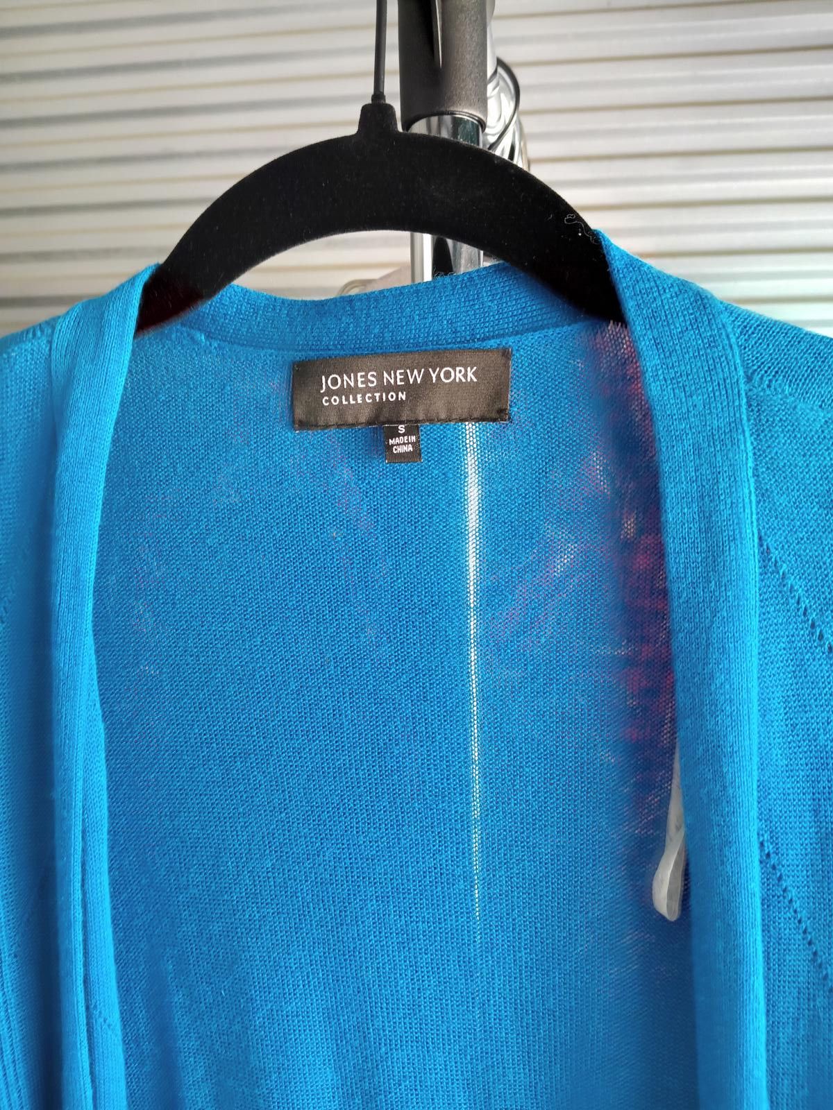 Jones New York Chic Jones New York Cardigan - Vibrant Blue Size S / US 4 / IT 40 - 3 Thumbnail