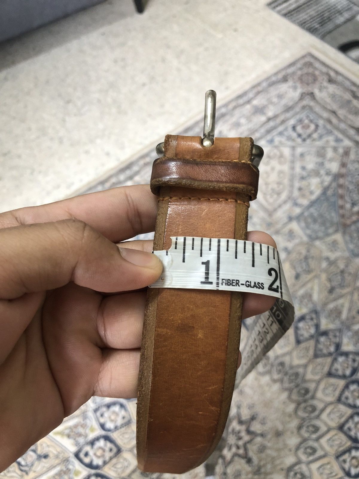 Jil Sander Vintage Jil Sander Brown Leather Belt Size ONE SIZE - 13 Thumbnail
