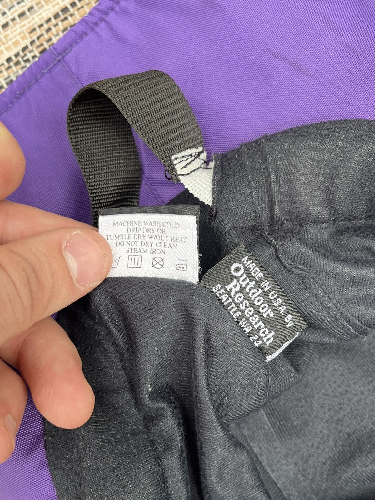 Outdoor Research Vintage Outdoor Research GoreTex Bucket Hat Purple Black Y2K Size ONE SIZE - 12 Thumbnail