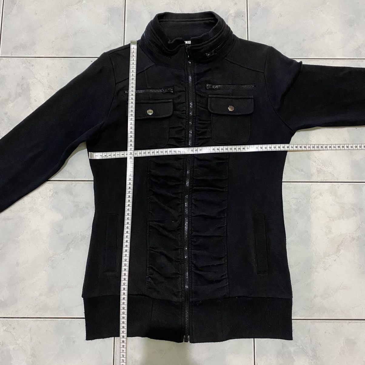 Japanese Brand Healthy Karen Black Military Jacket Style Techwear Inspired Size L / US 10 / IT 46 - 17 Thumbnail