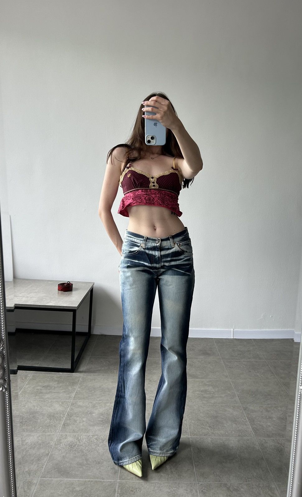 Levi's × Vintage LEVI’S Vintage 525 Faded Flare Jeans Y2K Avant garde 00s Size 30" / US 8 / IT 44 - 1 Thumbnail