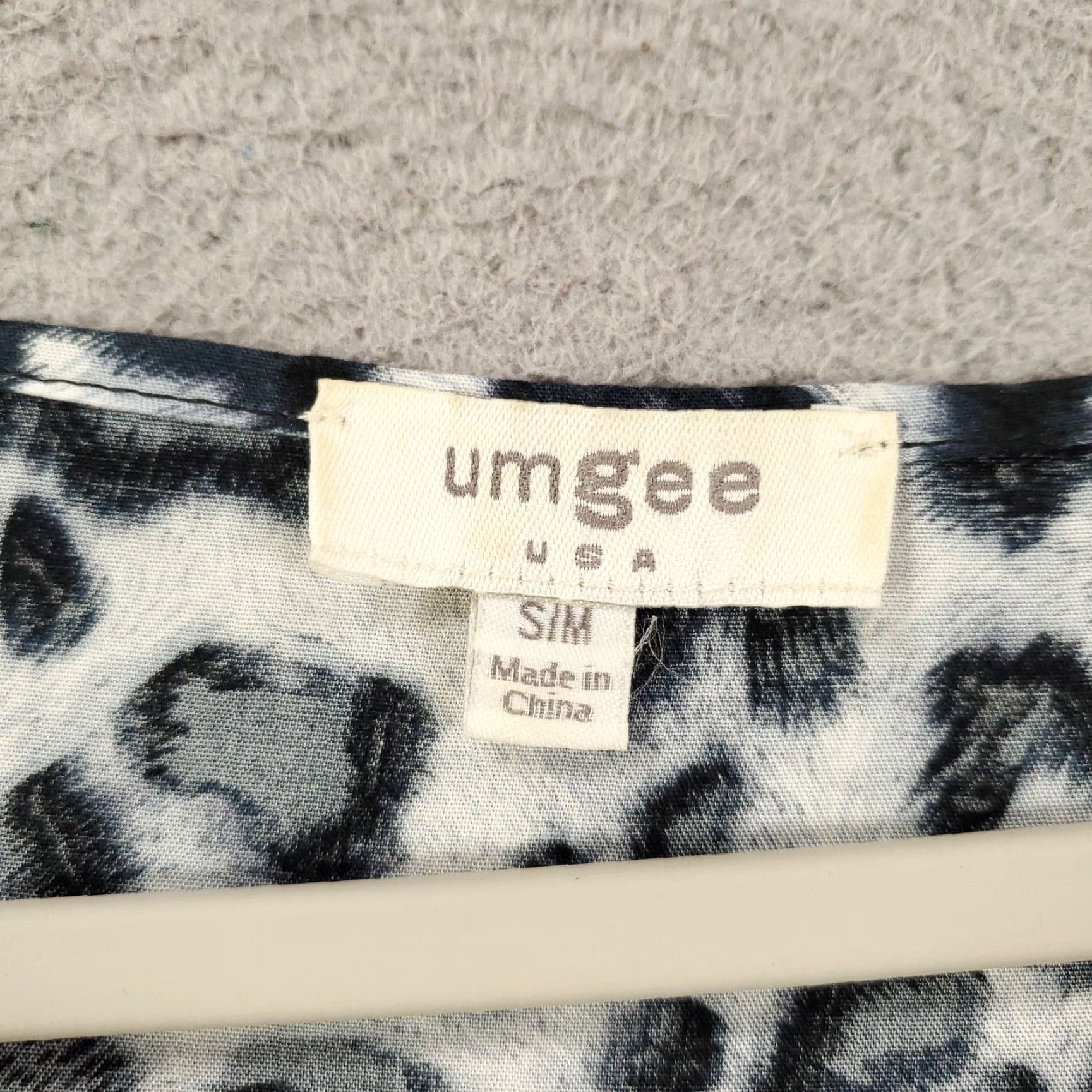 Vintage Boho Cardigan Oversized Medium White Blue Black Leopard Animal Print Open Flowy Size M / US 6-8 / IT 42-44 - 5 Thumbnail