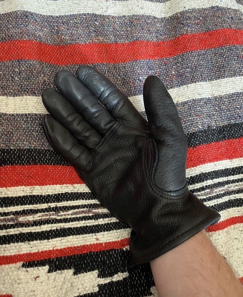 Vintage Vintage 90’s Carhartt Genuine Deerskin Leather Black Gloves Size ONE SIZE - 9 Preview