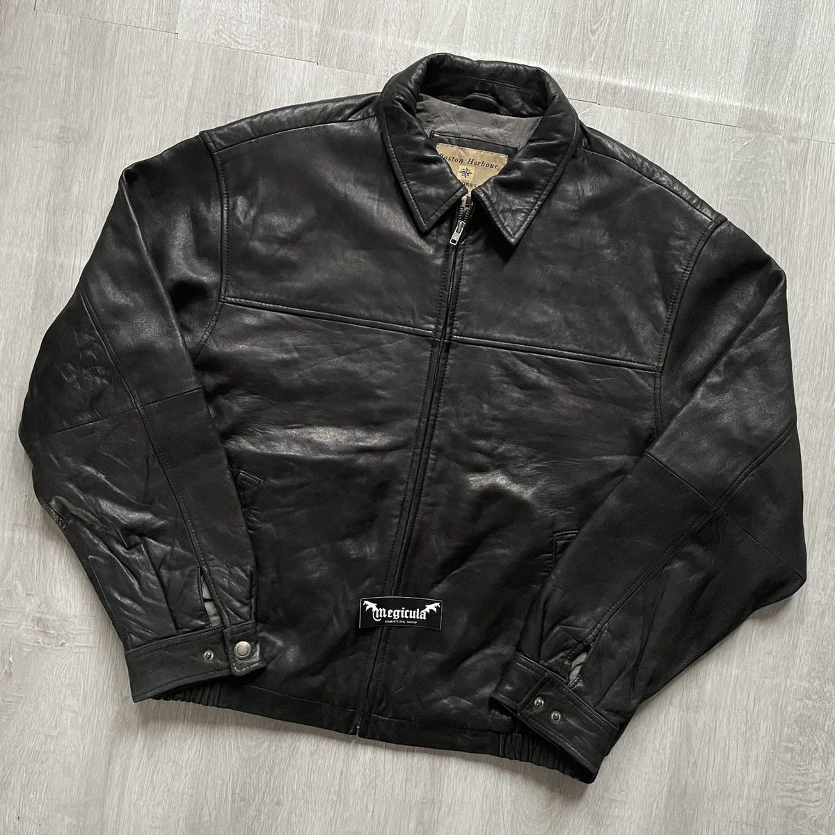 Other Boston Harbour Vintage Leather Work Jacket Size US L / EU 52-54 / 3 - 7 Thumbnail