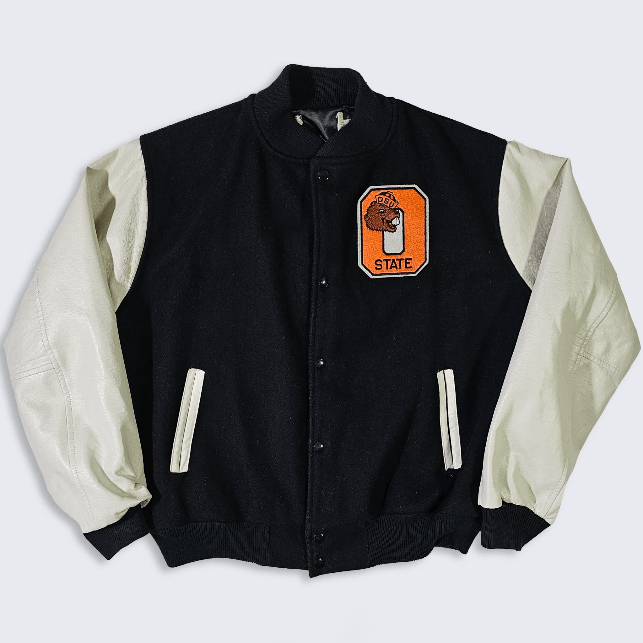 NCAA Oregon State Beavers Vintage 80s Chalk Line Varsity Jacket Size US L / EU 52-54 / 3 - 2 Thumbnail