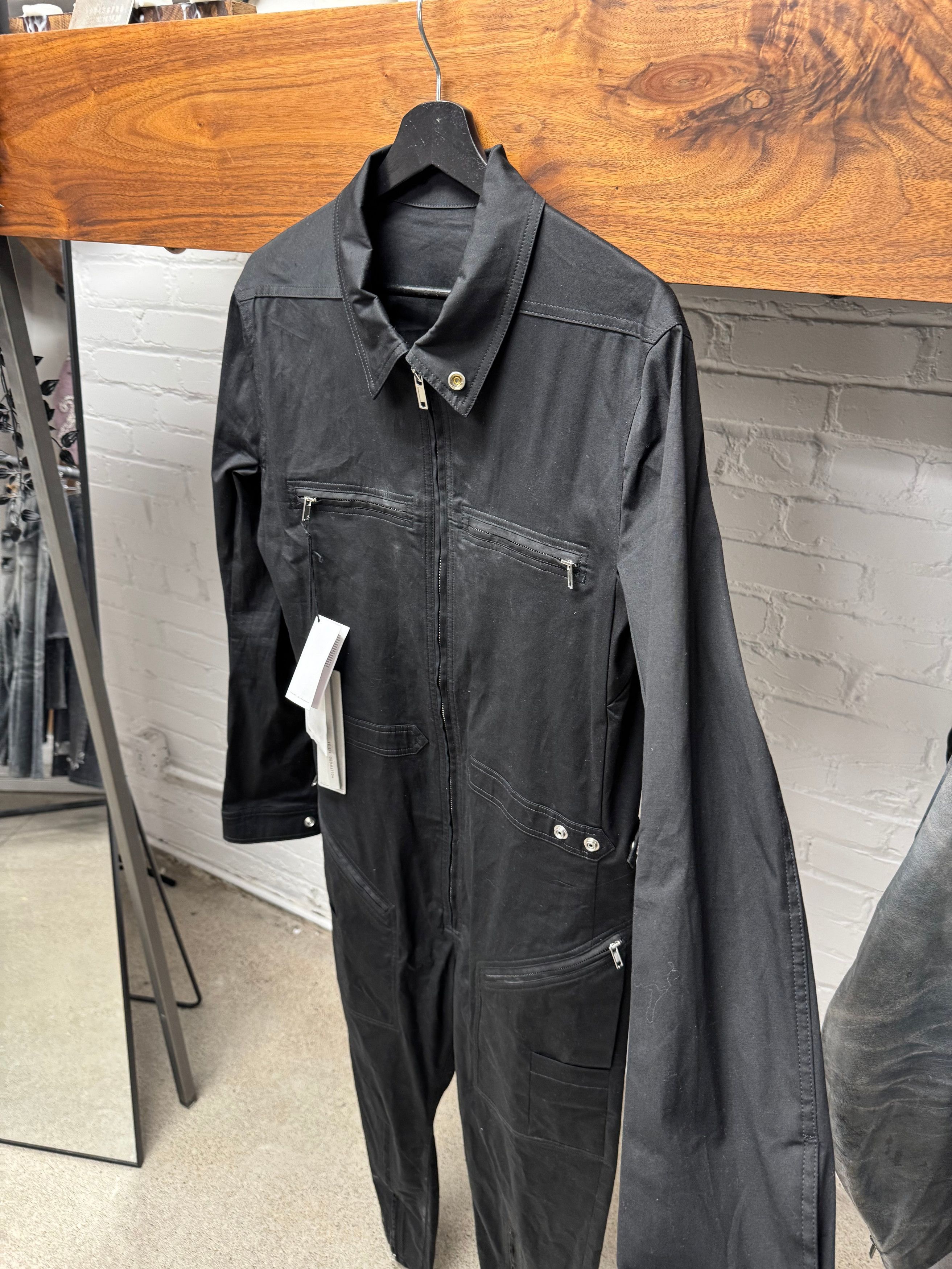 Rick Owens SS2025 Rick Owens ‘Hollywood’ Black Boiler Body-Suit Size 46S - 2 Thumbnail