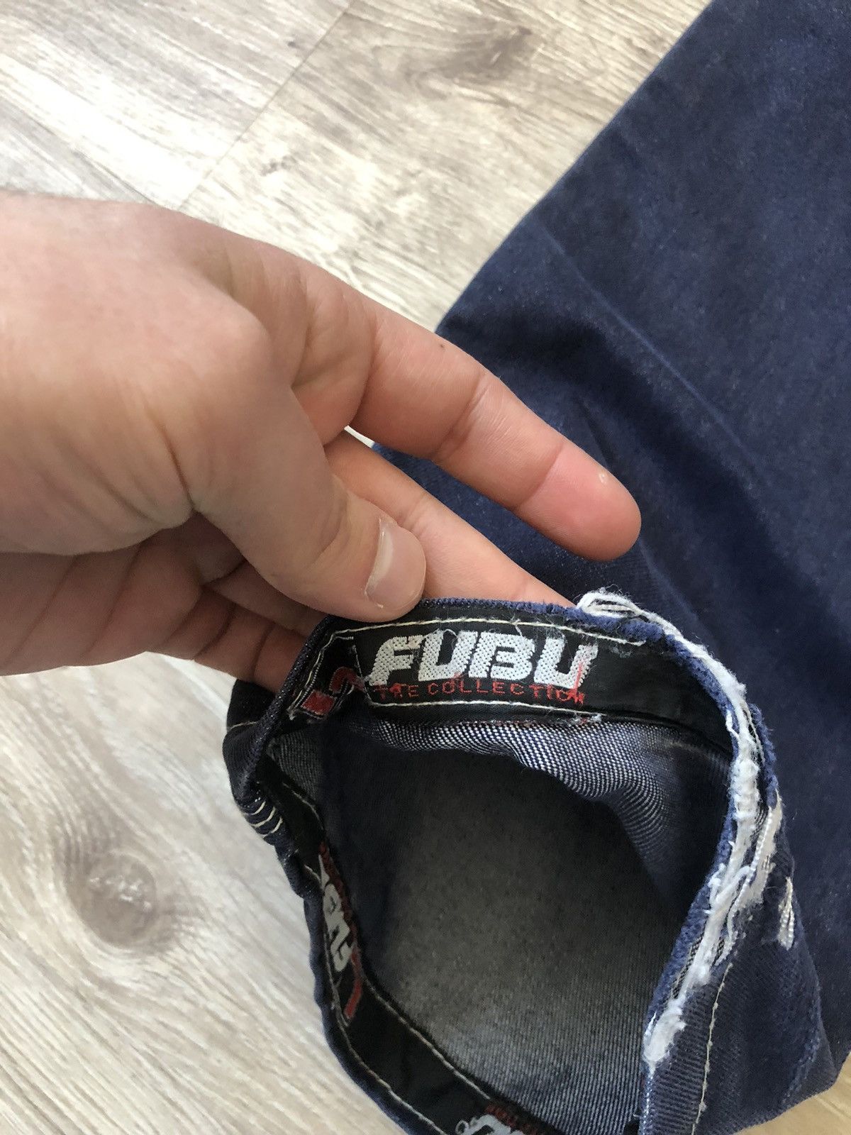 Fubu Vintage FuBu Y2K Jnco Style Baggy Hip Hop Denim Jeans Size US 29 - 5 Thumbnail