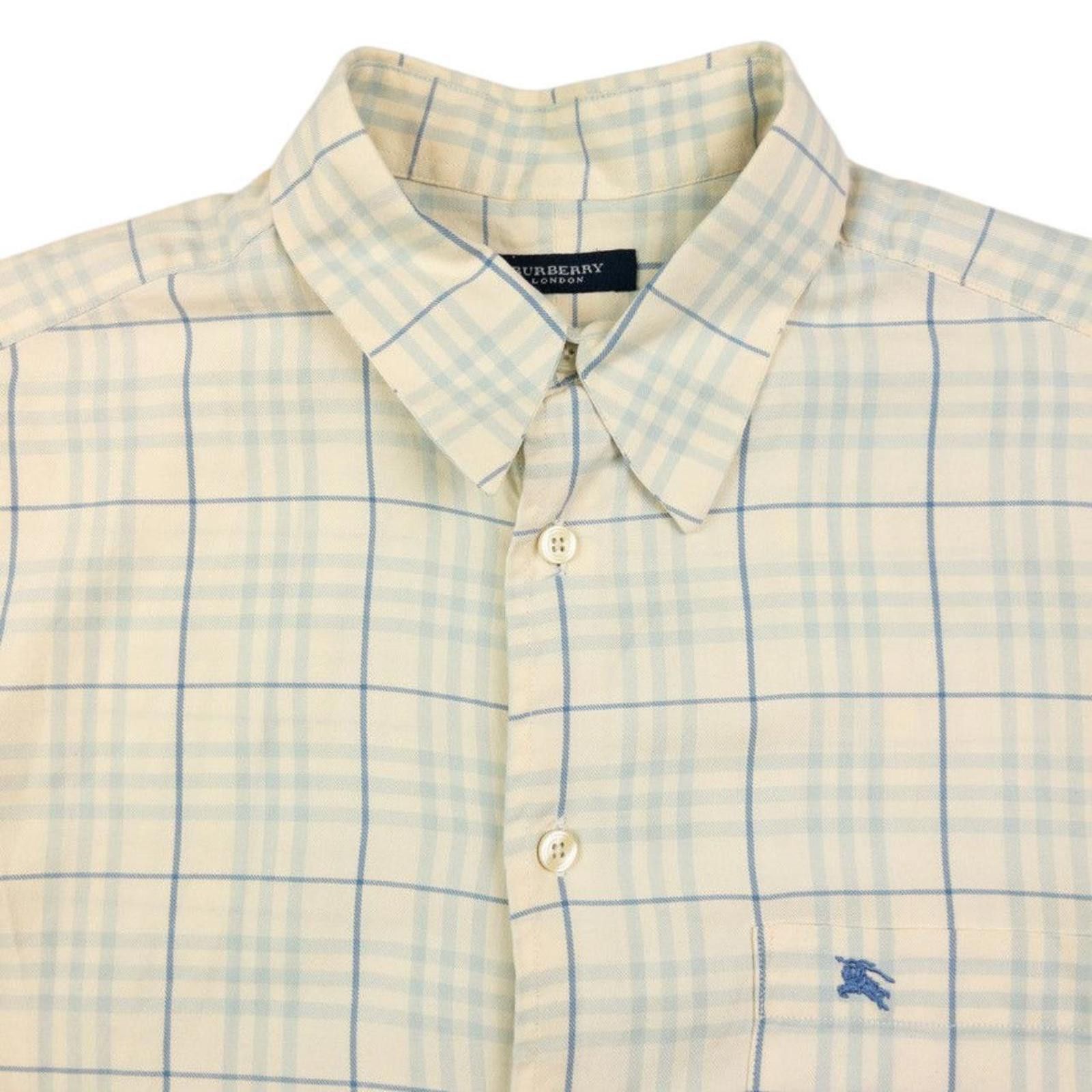 Burberry Vintage Burberry Nova Check Short Sleeve Button Up Shirt M Size US M / EU 48-50 / 2 - 3 Thumbnail