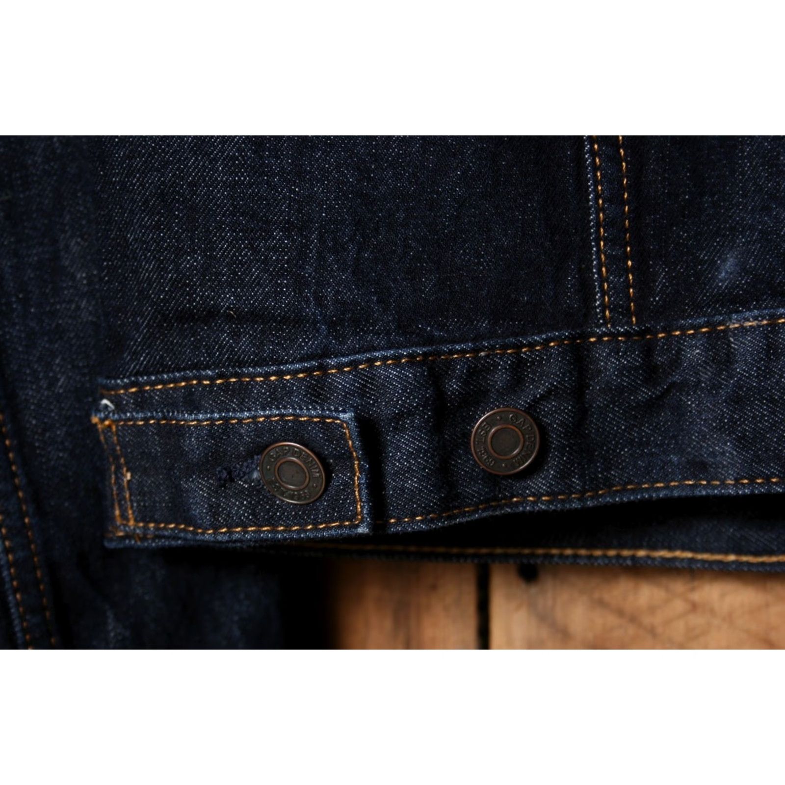 Gap VINTAGE Gap Denim Icon Dark Wash Blue Jean Trucker Jacket Men's M Sz. M Blue Denim Jacket Mens Size US 31 - 6 Thumbnail