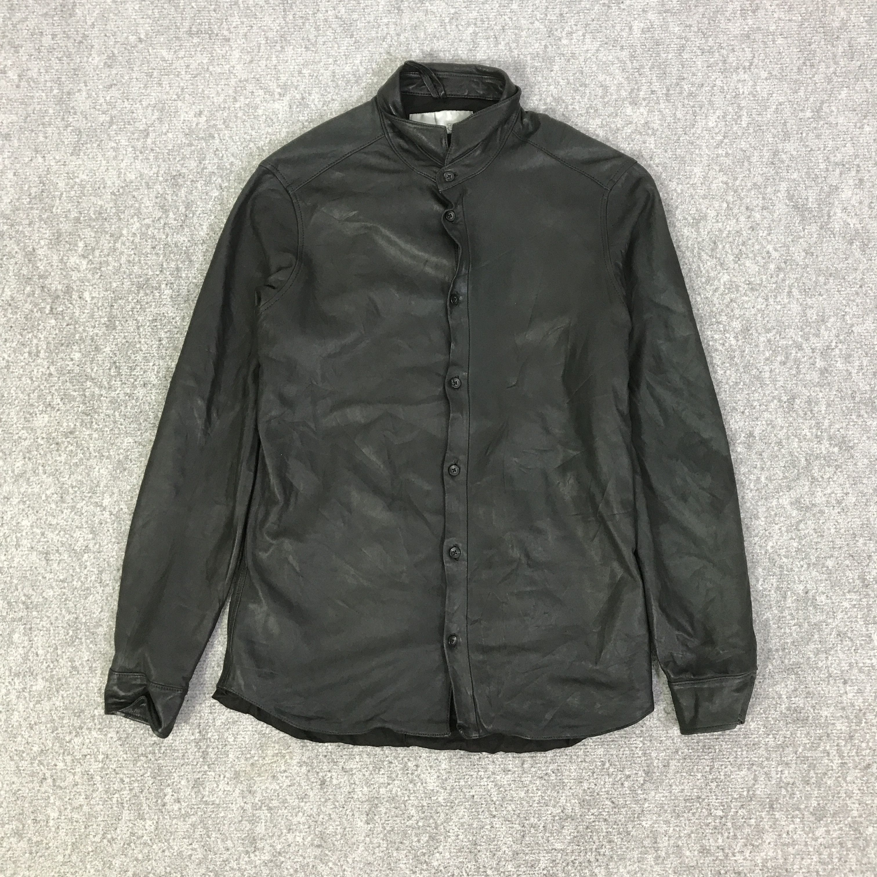 Edition Japan EDITION JAPAN LEATHER BUTTON UP SHIRT K90B13 Size US M / EU 48-50 / 2 - 1 Thumbnail