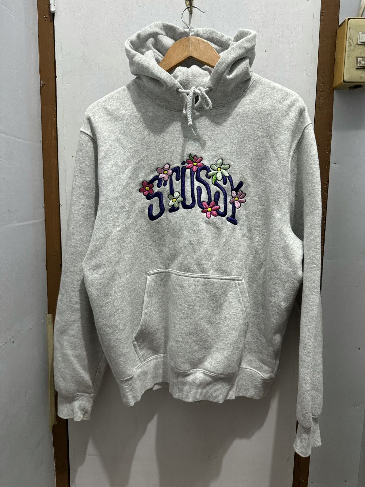 Streetwear Stussy Stussy collegiate floral hoodie Grailed