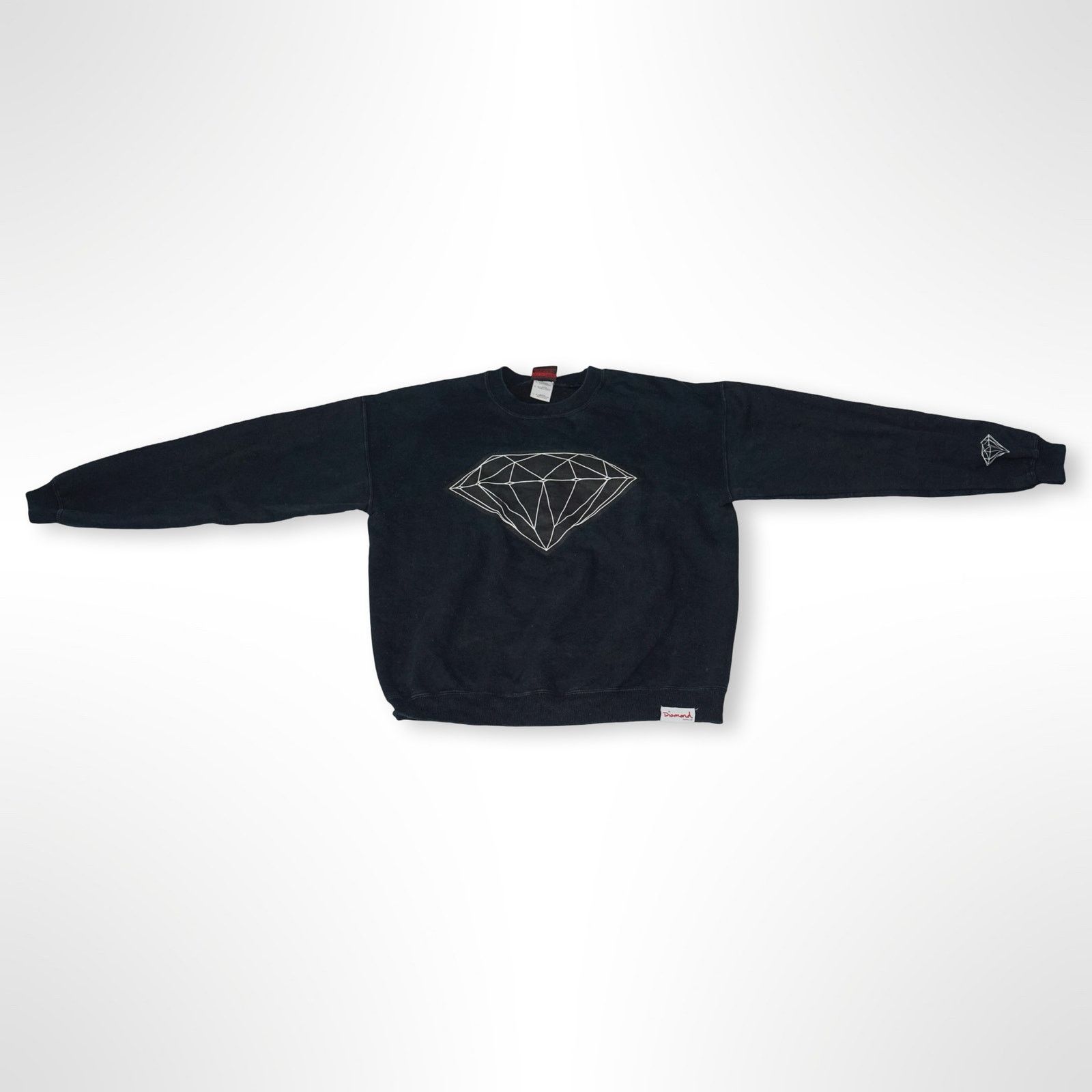 Diamond Supply Co. Diamond Supply Co. Black Geometric Logo Crewneck - Large Size US L / EU 52-54 / 3 - 1 Thumbnail