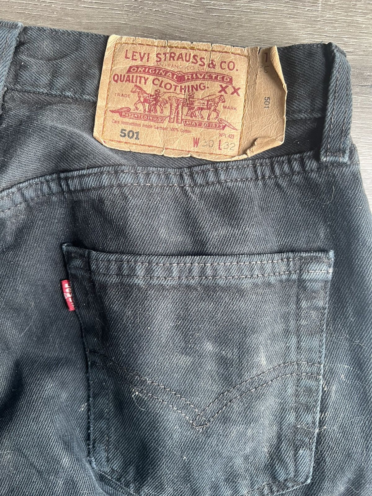 Levi's Vintage Levi’s 501 black denim Size US 30 / EU 46 - 5 Thumbnail