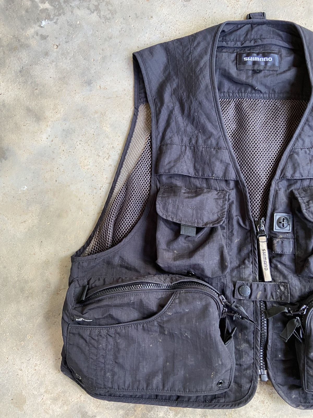 Japanese Brand Vintage SHIMANO tactical multiple pocket vest Size US L / EU 52-54 / 3 - 4 Thumbnail