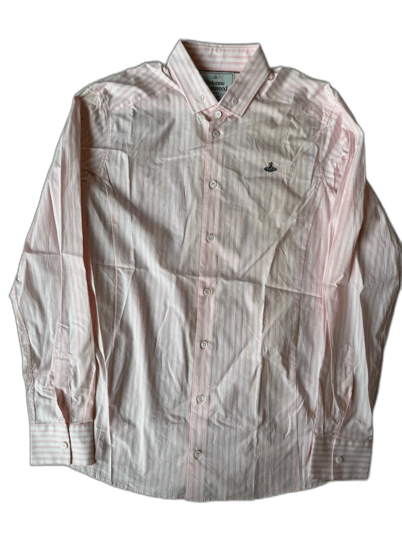 Vivienne Westwood Vivienne Westwood Pink Stripe Arc Cut Shirt - dmc Size S / US 4 / IT 40 - 1 Thumbnail