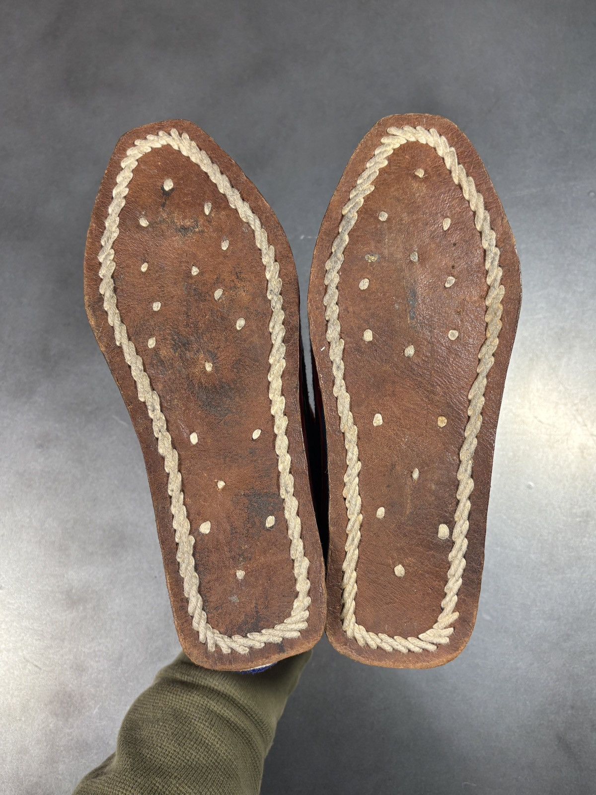Vintage True Vintage Tibetan Boots Traditional Felt Lham 1970s Wool Size US 8.5 / IT 38.5 - 14 Thumbnail