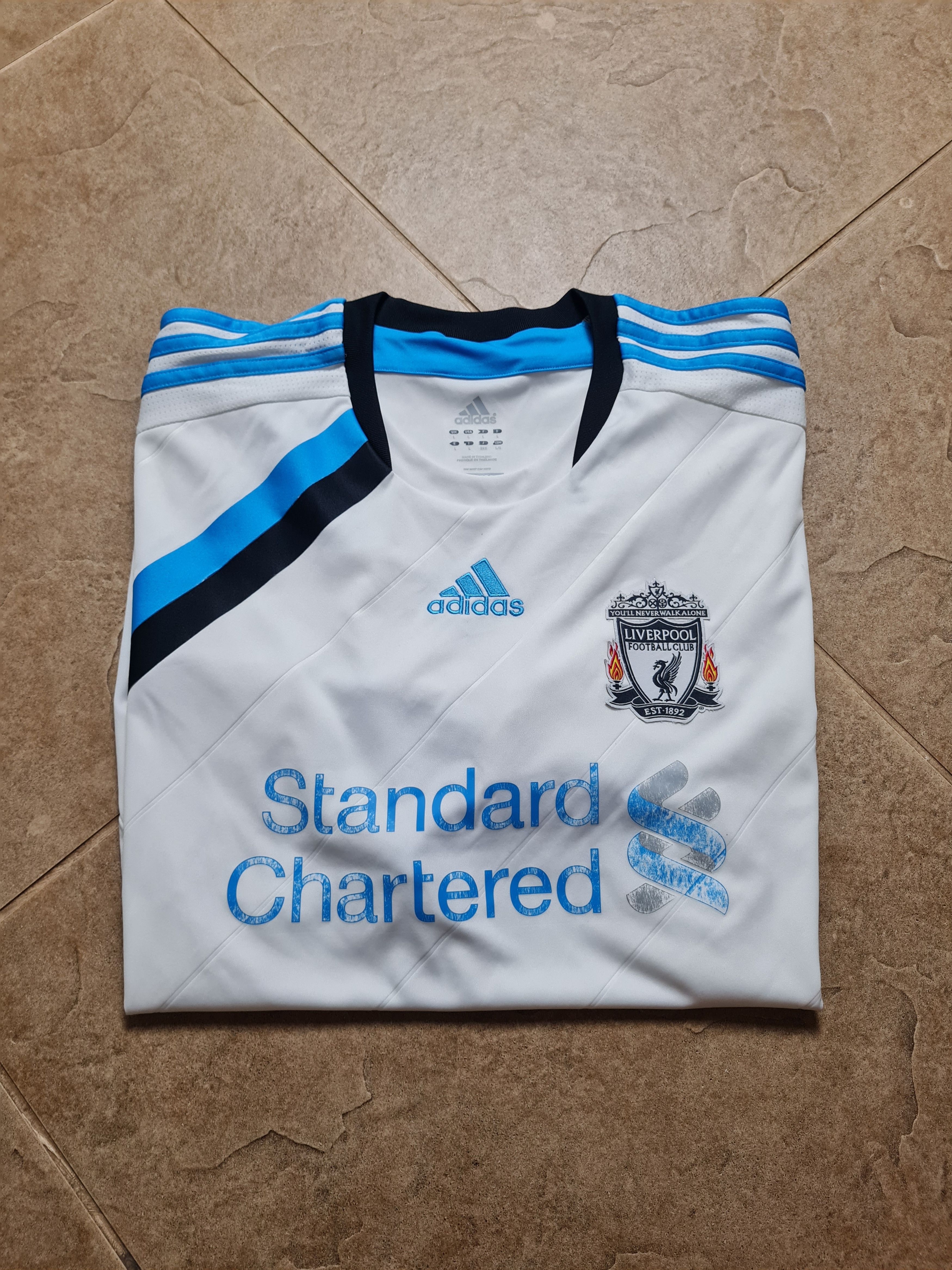 Adidas Vintage Liverpool Football Shirt Soccer Adidas 2011/012 Size US L / EU 52-54 / 3 - 17 Thumbnail