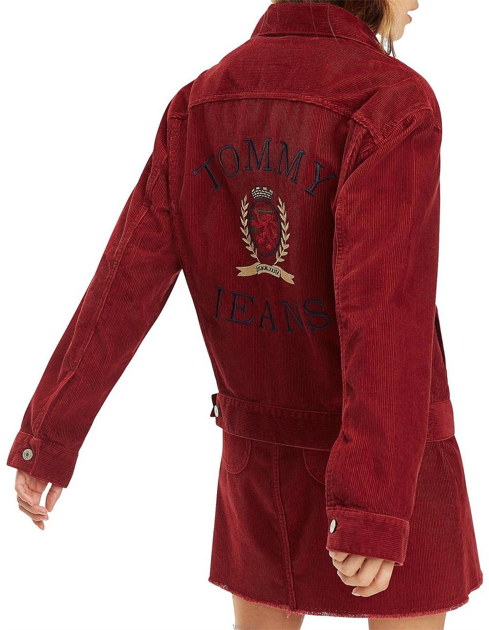 Tommy Hilfiger **TOMMY HILFIGER Corduroy Crest Logo Jacket Size S / US 4 / IT 40 - 4 Thumbnail