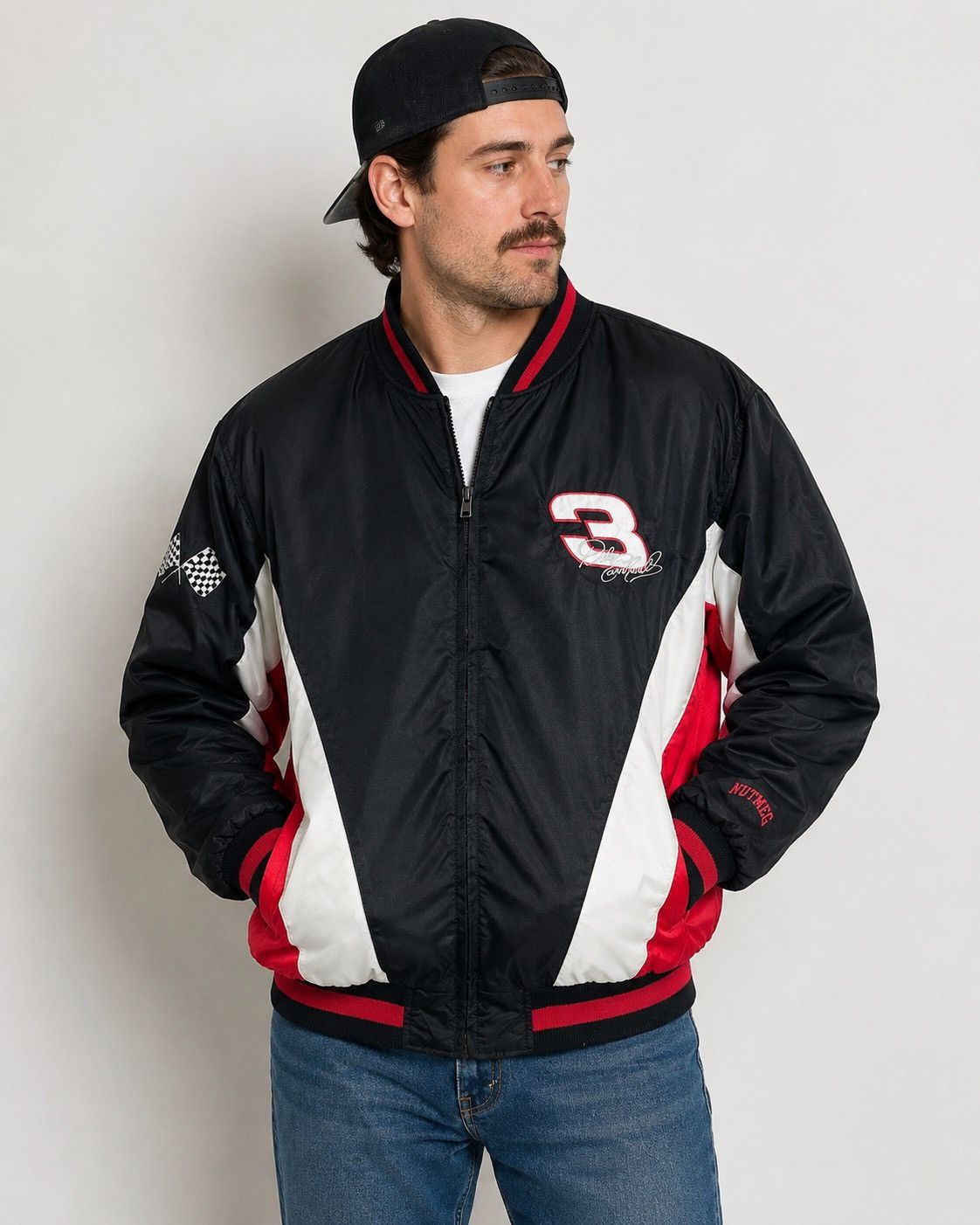 Nutmeg Vintage Dale Earnhardt #3 NASCAR Racing Jacket Size US XL / EU 56 / 4 - 1 Thumbnail
