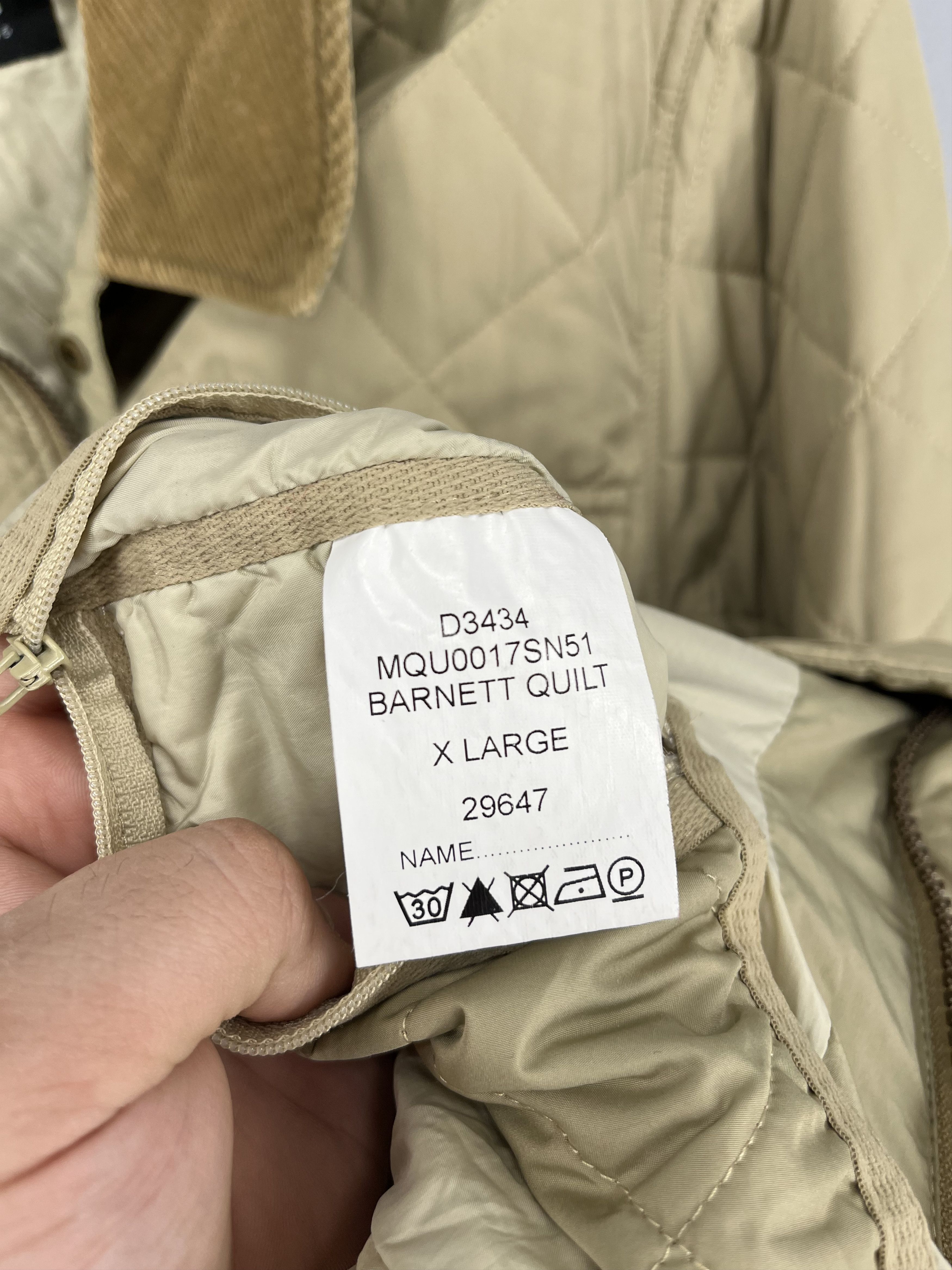 Barbour Barbour Barnett Quilt Jacket Mens XL Beige Quilted Corduroy Size US XL / EU 56 / 4 - 12 Thumbnail