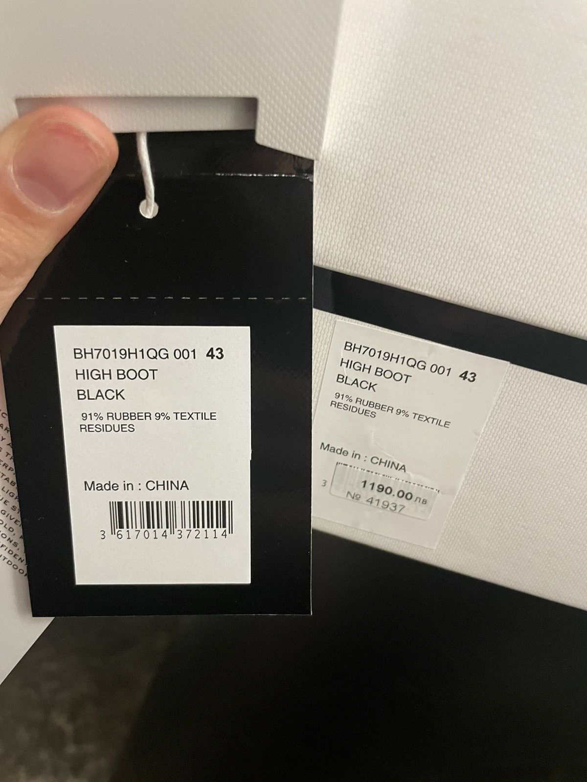 Givenchy Bogs lace up boots in rubber and neoprene Size US 10 / EU 43 - 2 Thumbnail