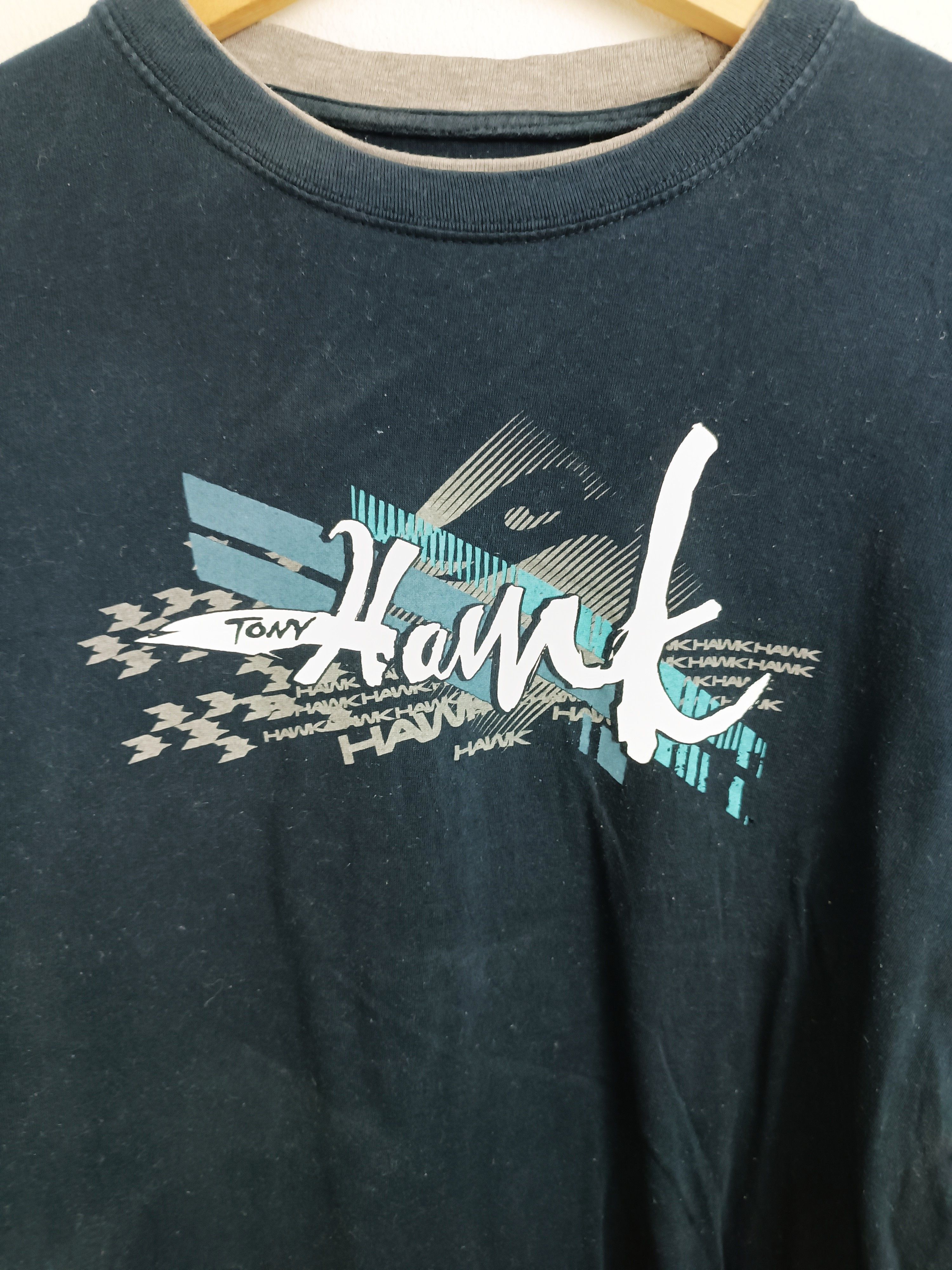 Tony Hawk THRASHED FADED VINTAGE TONY HAWK DOUBLE LAYER VERY RARE Size US L / EU 52-54 / 3 - 7 Thumbnail